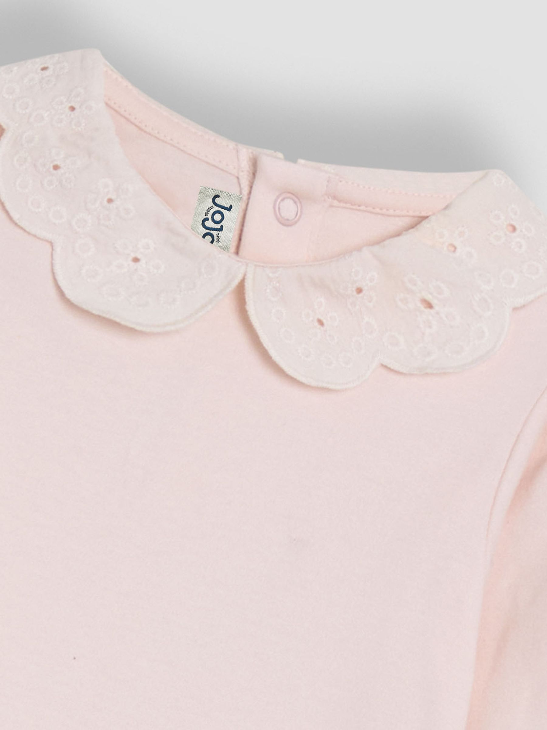 Pink Broderie Collar Long Sleeve Body - Image 2 of 3