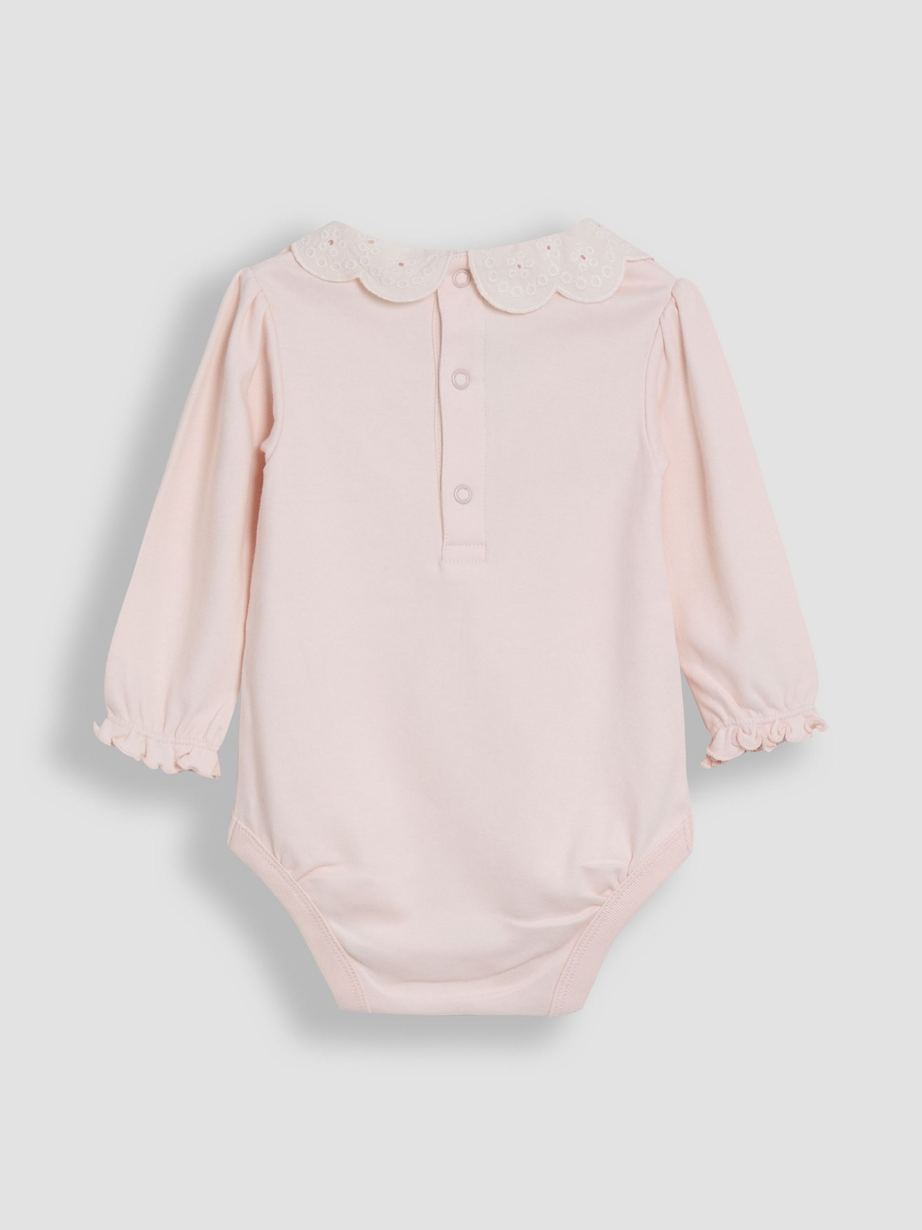 Pink Broderie Collar Long Sleeve Body - Image 3 of 3