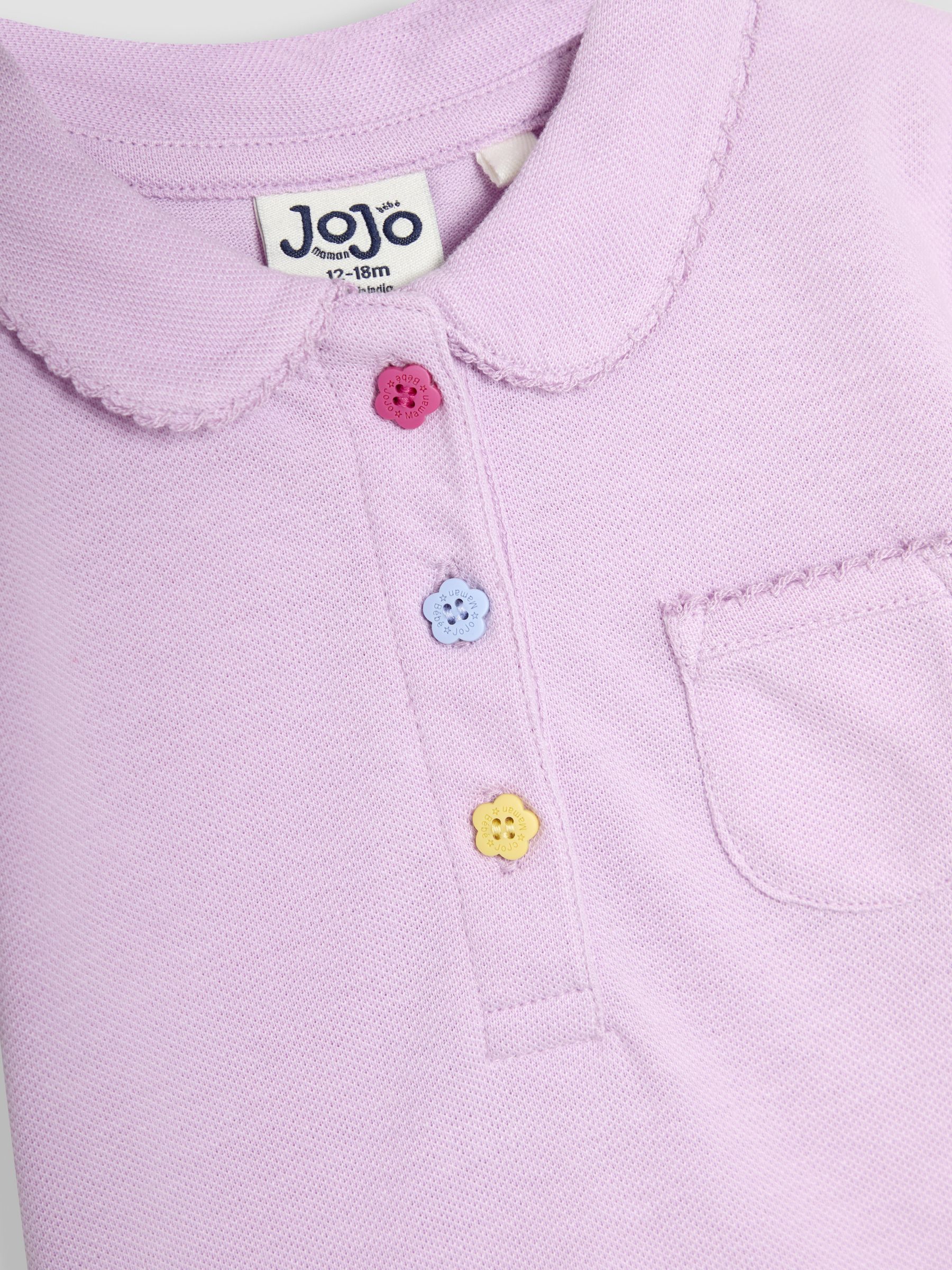 Lilac Purple Pretty Polo Shirt - Image 3 of 3