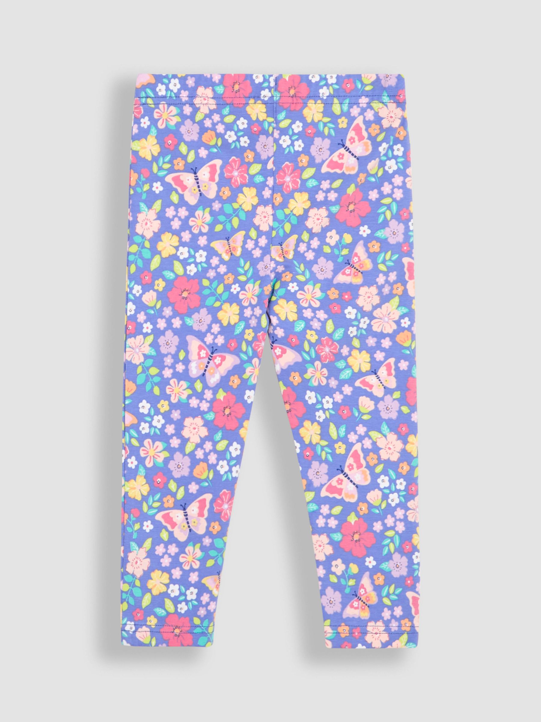 Lilac Purple Butterfly Floral Leggings 2 Pack - Image 3 of 5