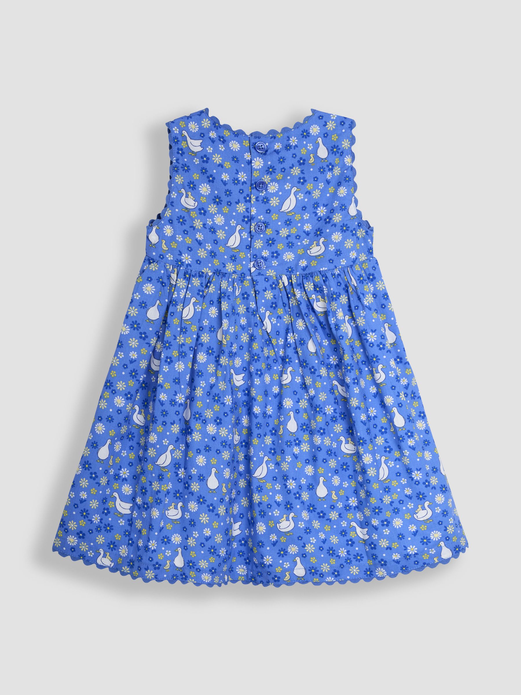 Blue Duck Floral Printed Summer 100% Cotton Dress - Image 2 of 3