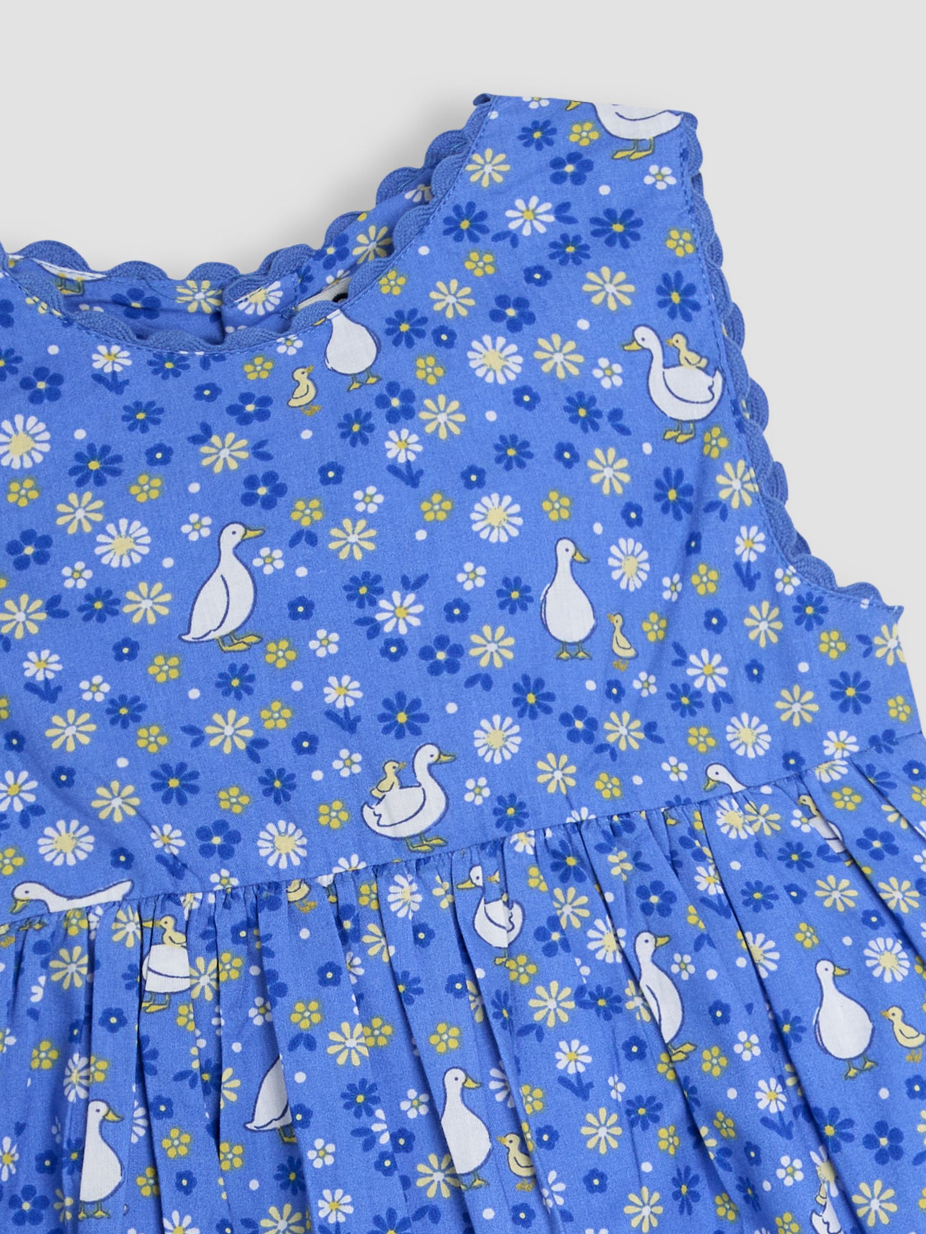 Blue Duck Floral Printed Summer 100% Cotton Dress - Image 3 of 3