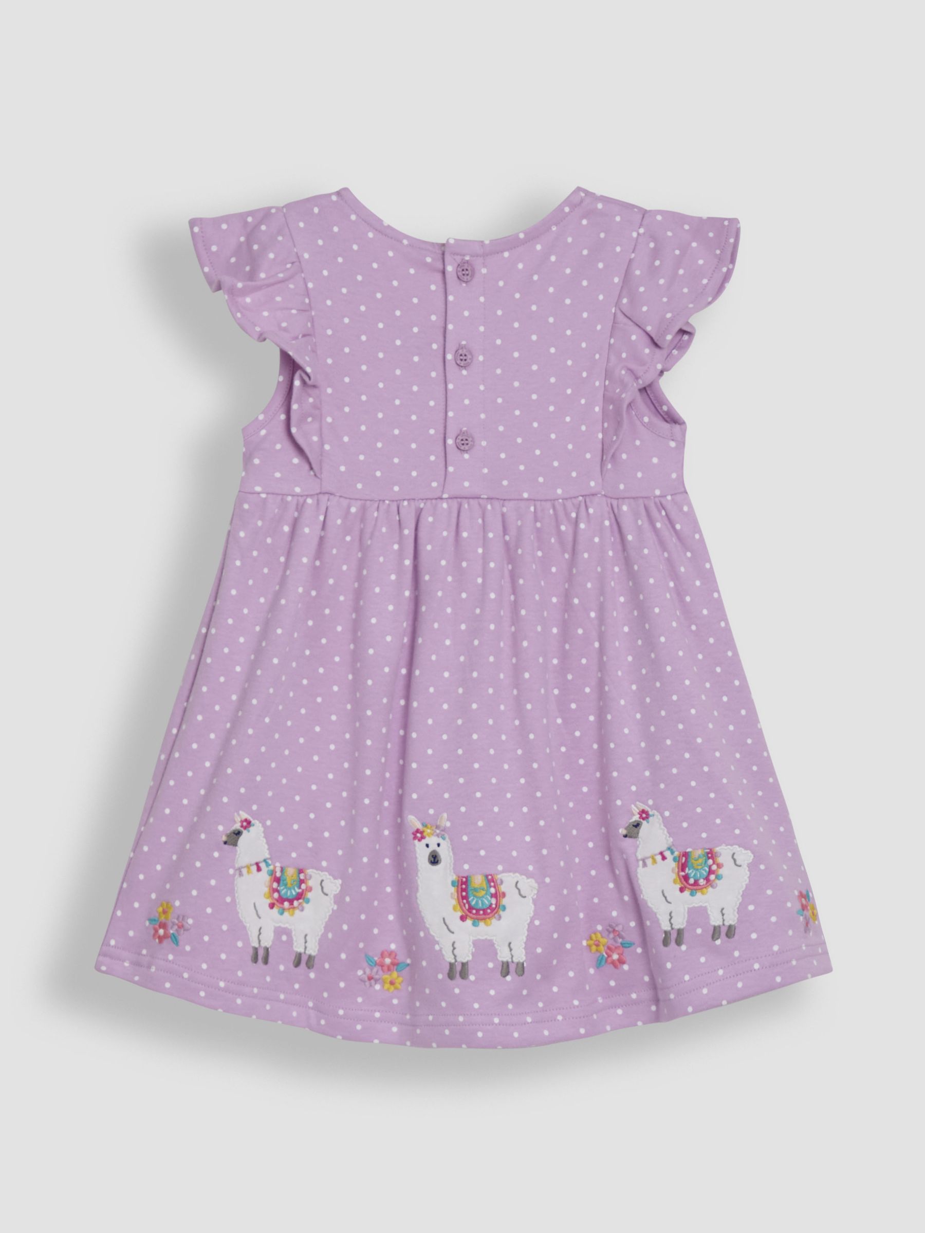 Lilac Purple Llama Appliqué Summer Dress - Image 3 of 3