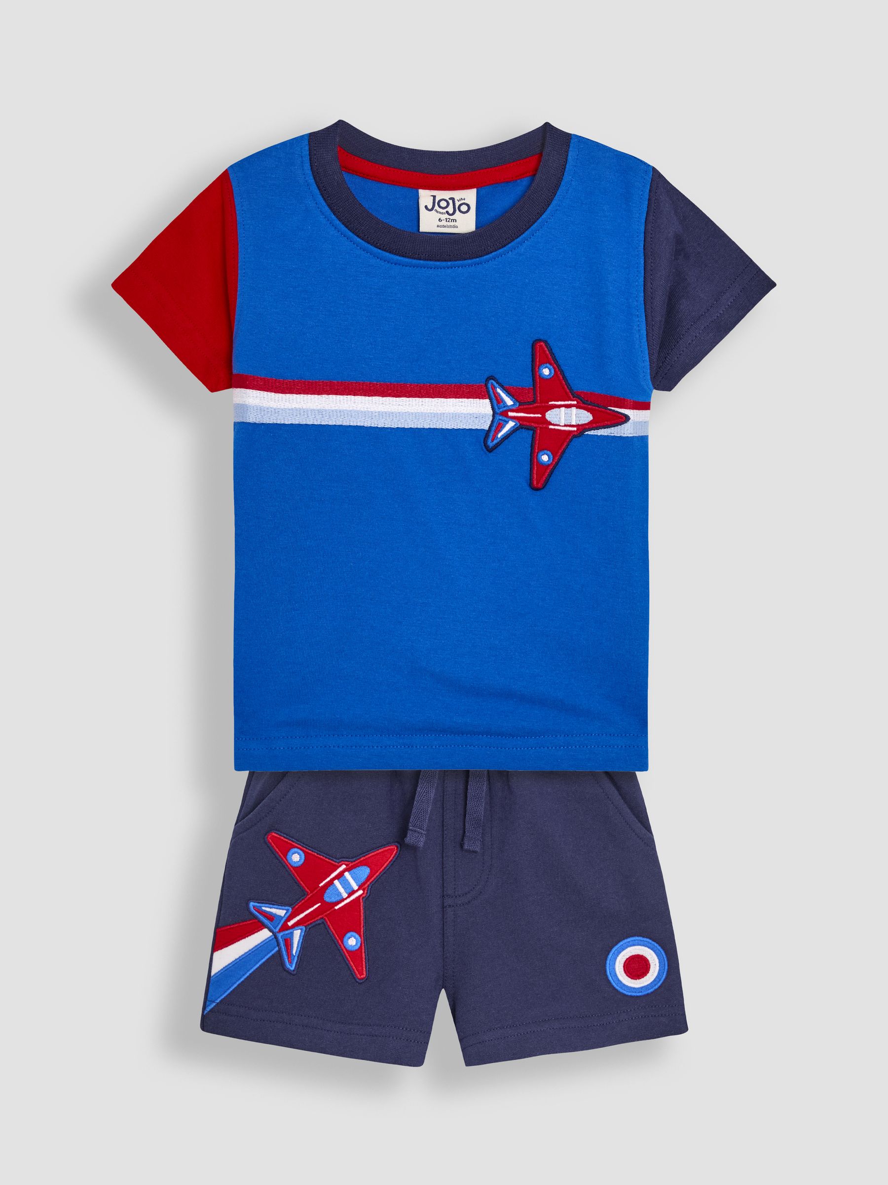 Blue 100% Cotton 2-Piece Red Arrows T-Shirt And Shorts Set - Image 1 of 2