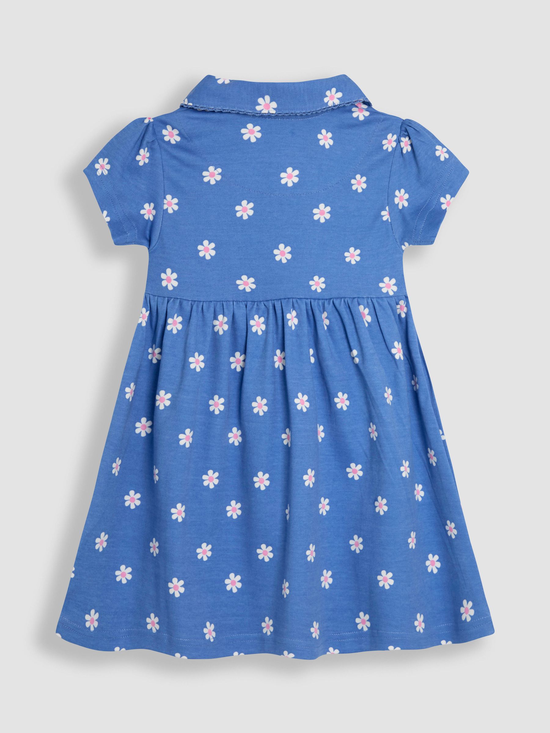 Blue Peppa Pig Appliqué Button Front 100% Cotton Dress - Image 2 of 3