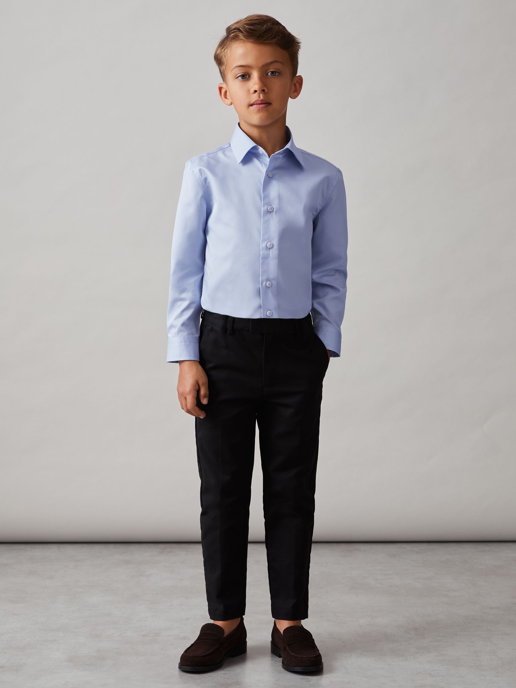 100% Cotton Shirt in Soft Blue - Image 3 of 4