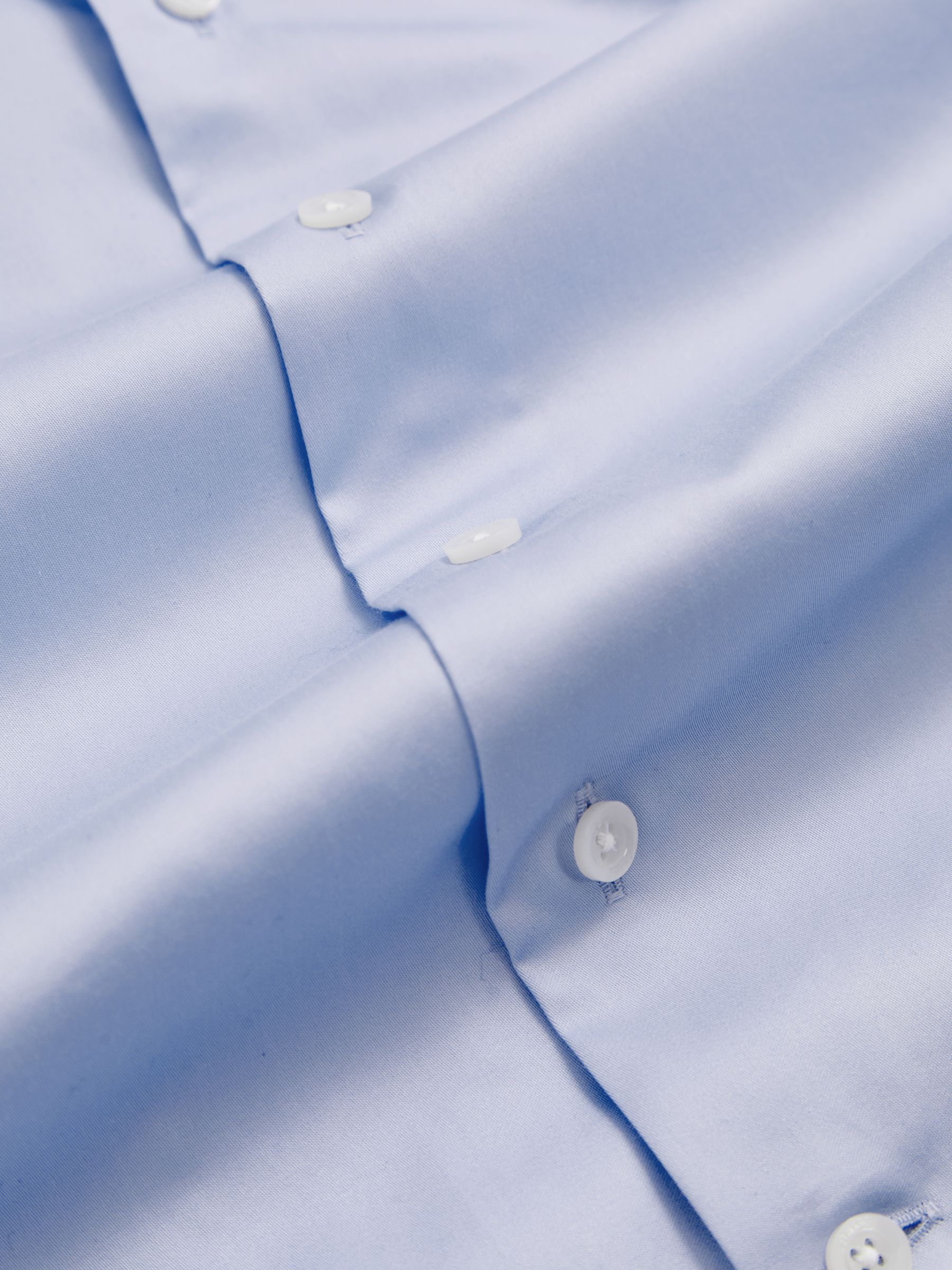 100% Cotton Shirt in Soft Blue - Image 4 of 4