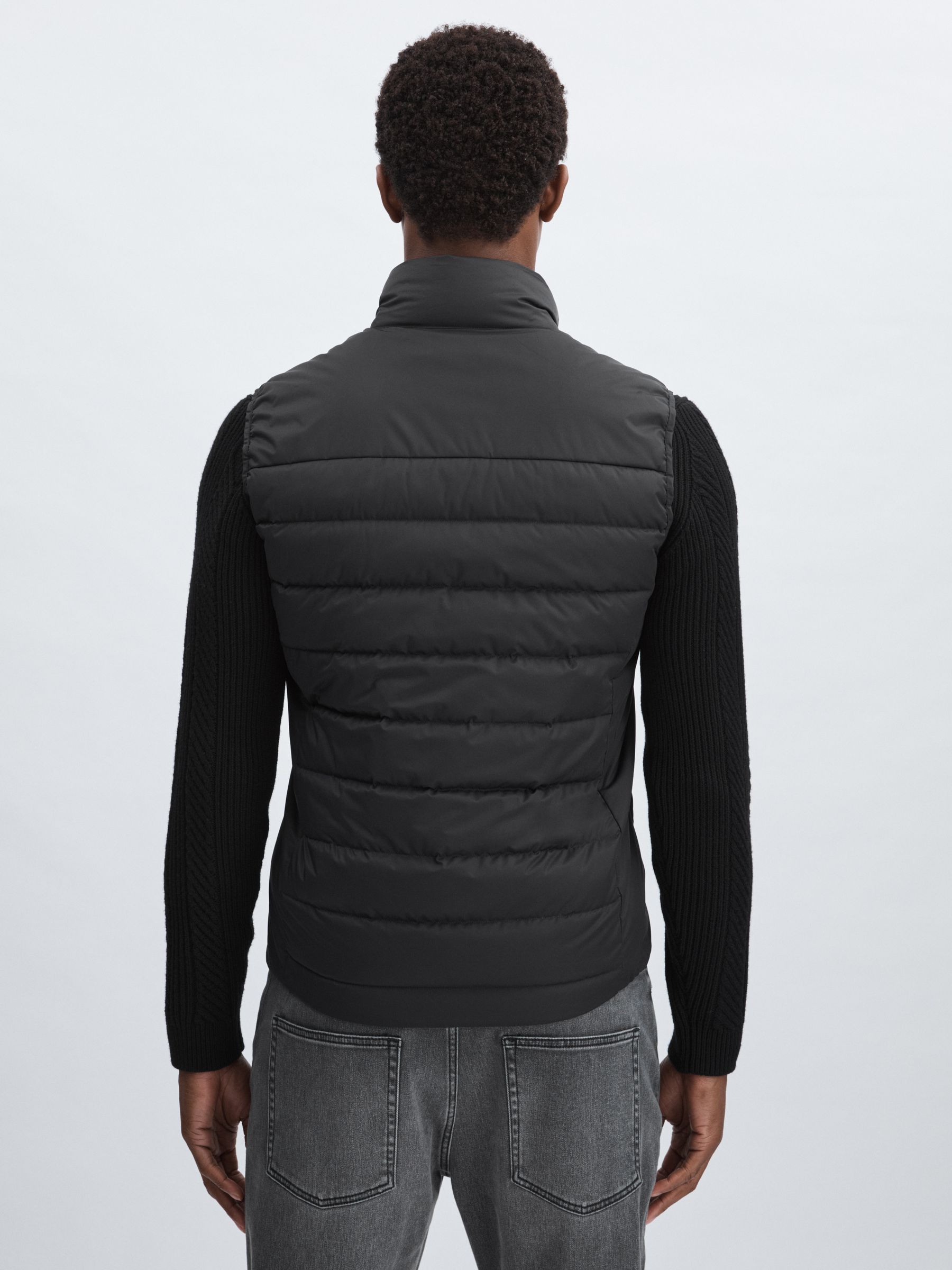 Scandinavian Edition Padded Down Gilet in Black - Image 5 of 6