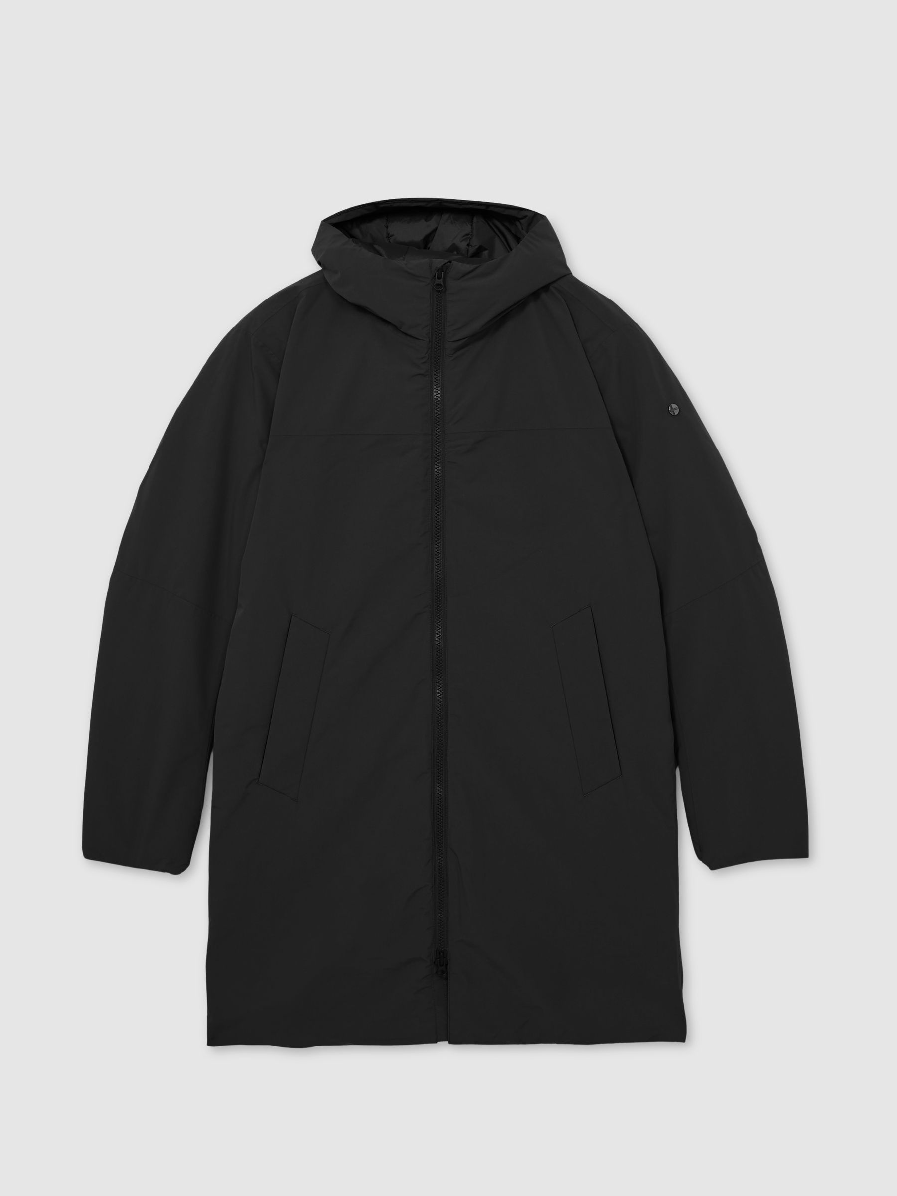 Scandinavian Edition Hooded Padded Parka in Black - Image 2 of 6