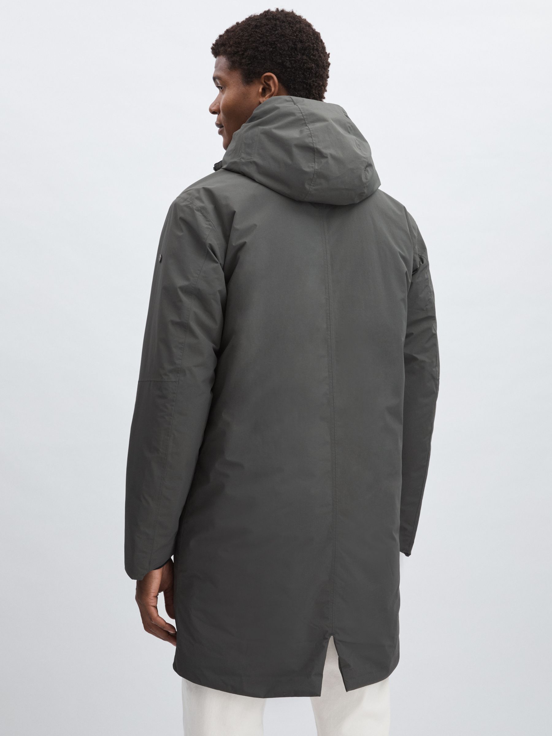 Scandinavian Edition Hooded Padded Parka in Dark Olive - Image 5 of 6