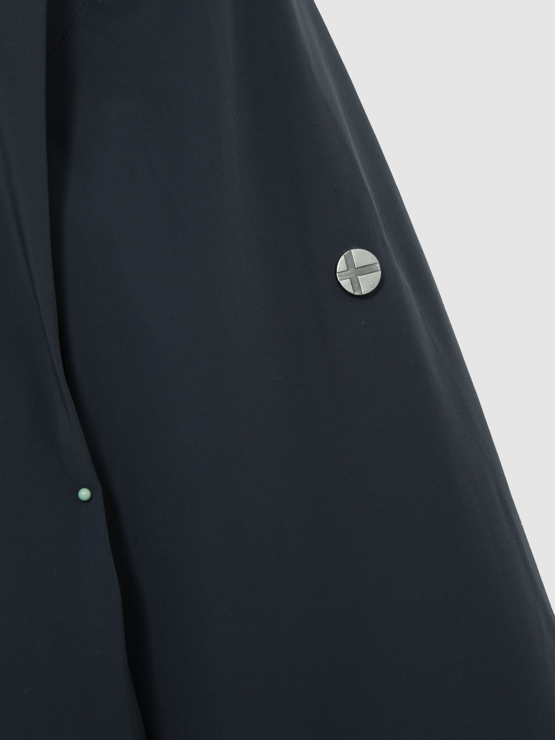 Scandinavian Edition Padded Wool Parka in Dark Blue - Image 7 of 8