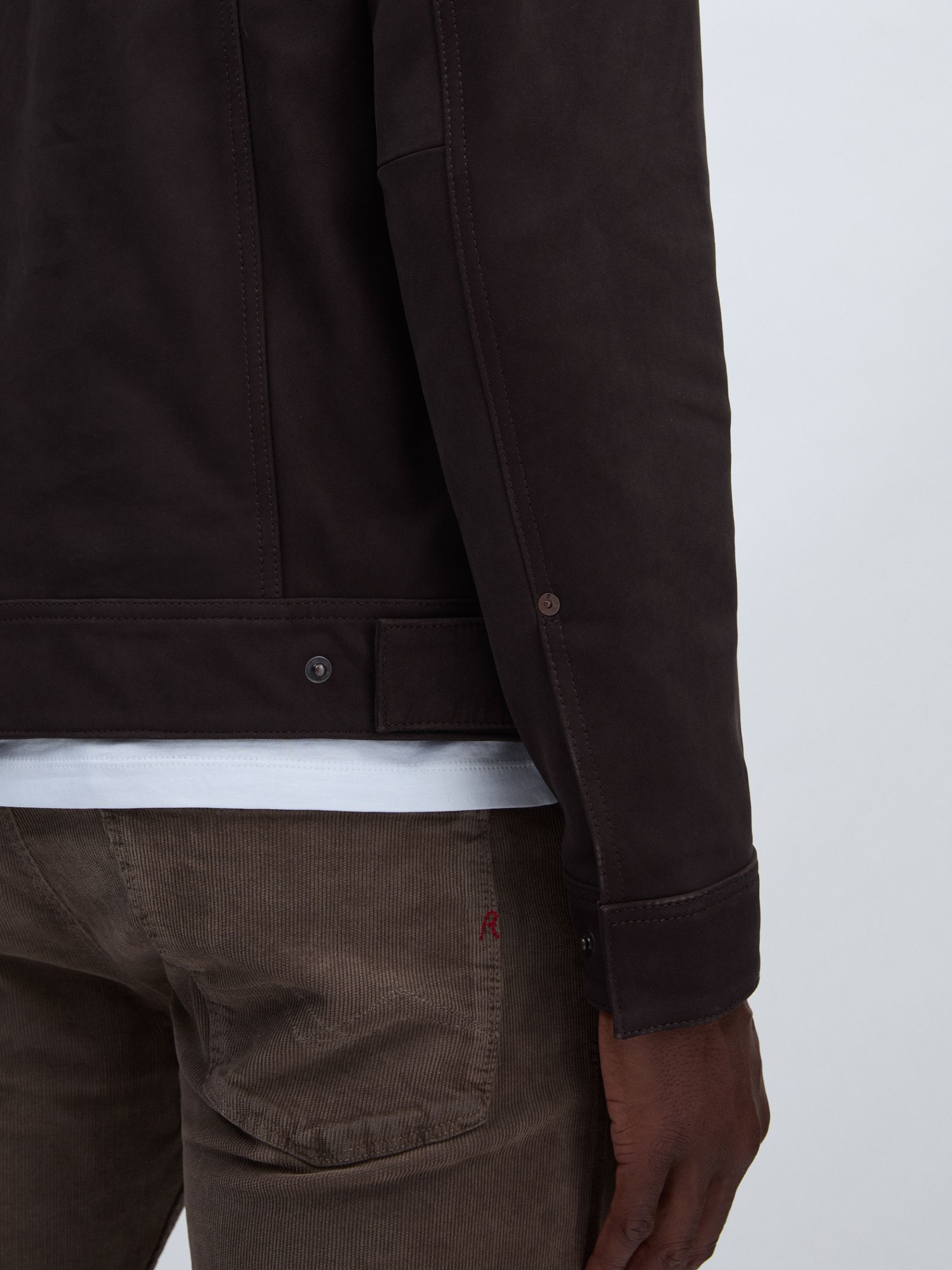 Paige Suede Jacket in Dark Chocolate - Image 6 of 7