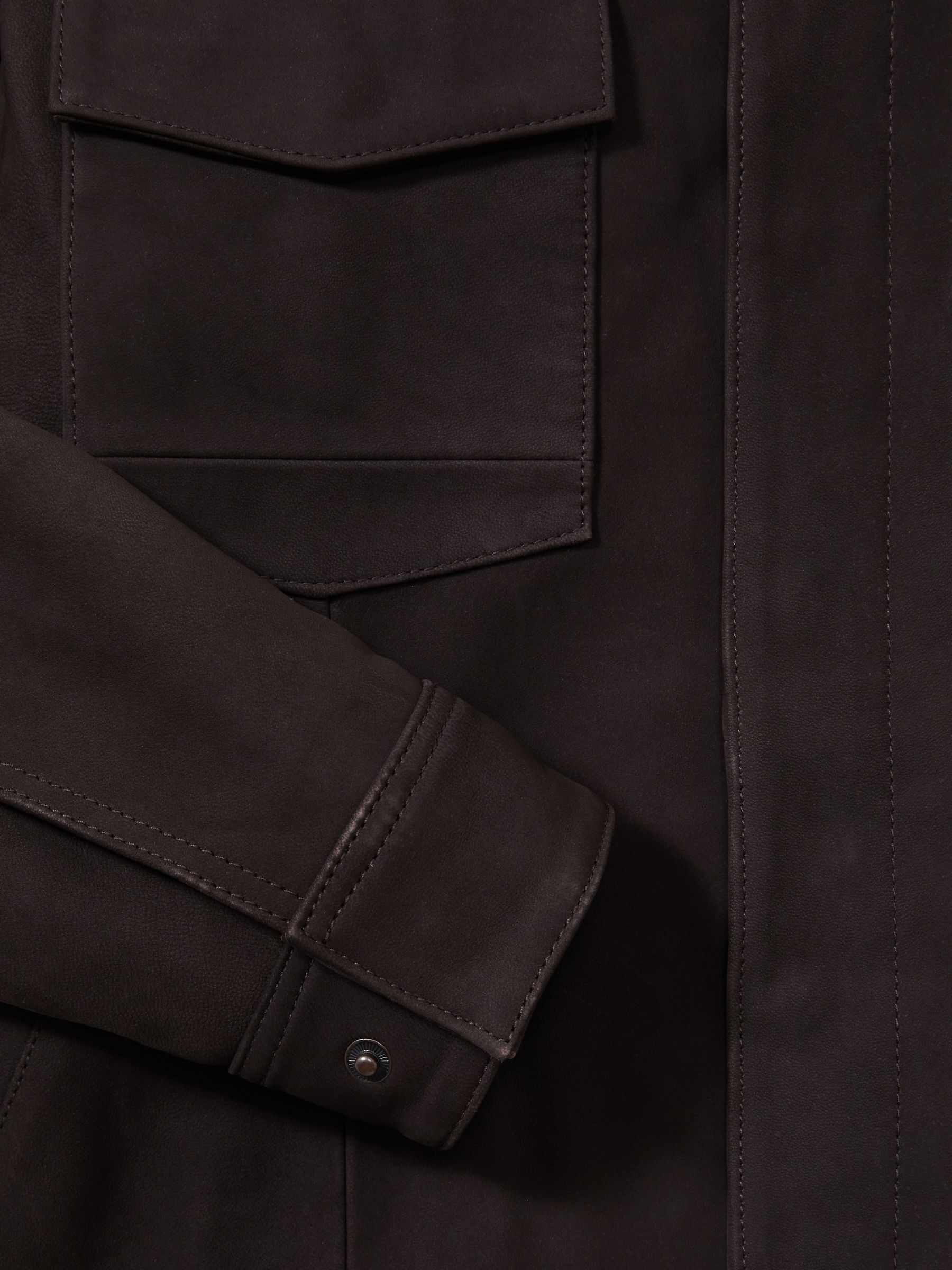 Paige Suede Jacket in Dark Chocolate - Image 7 of 7