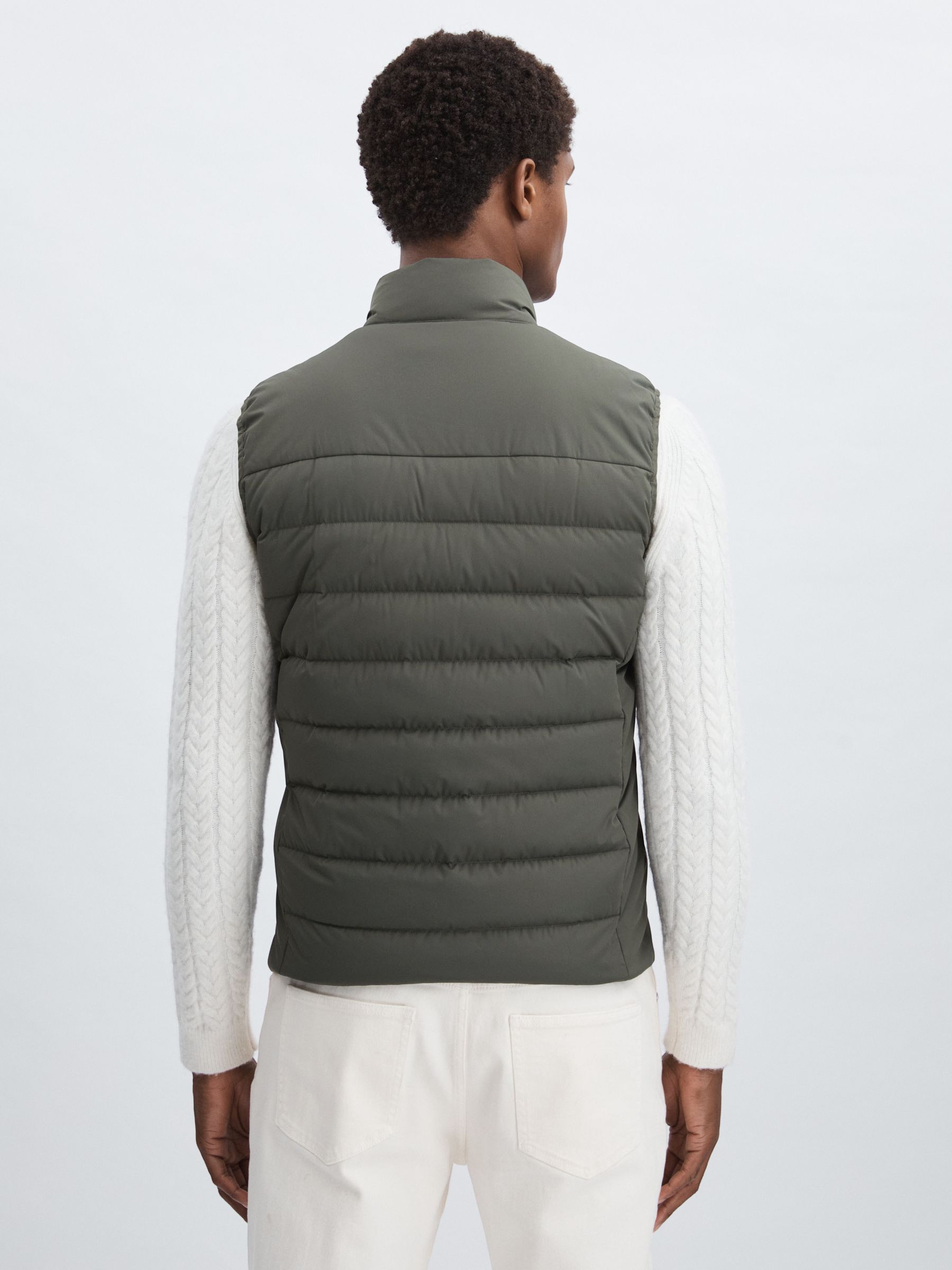 Scandinavian Edition Padded Down Gilet in Dark Grey - Image 5 of 6