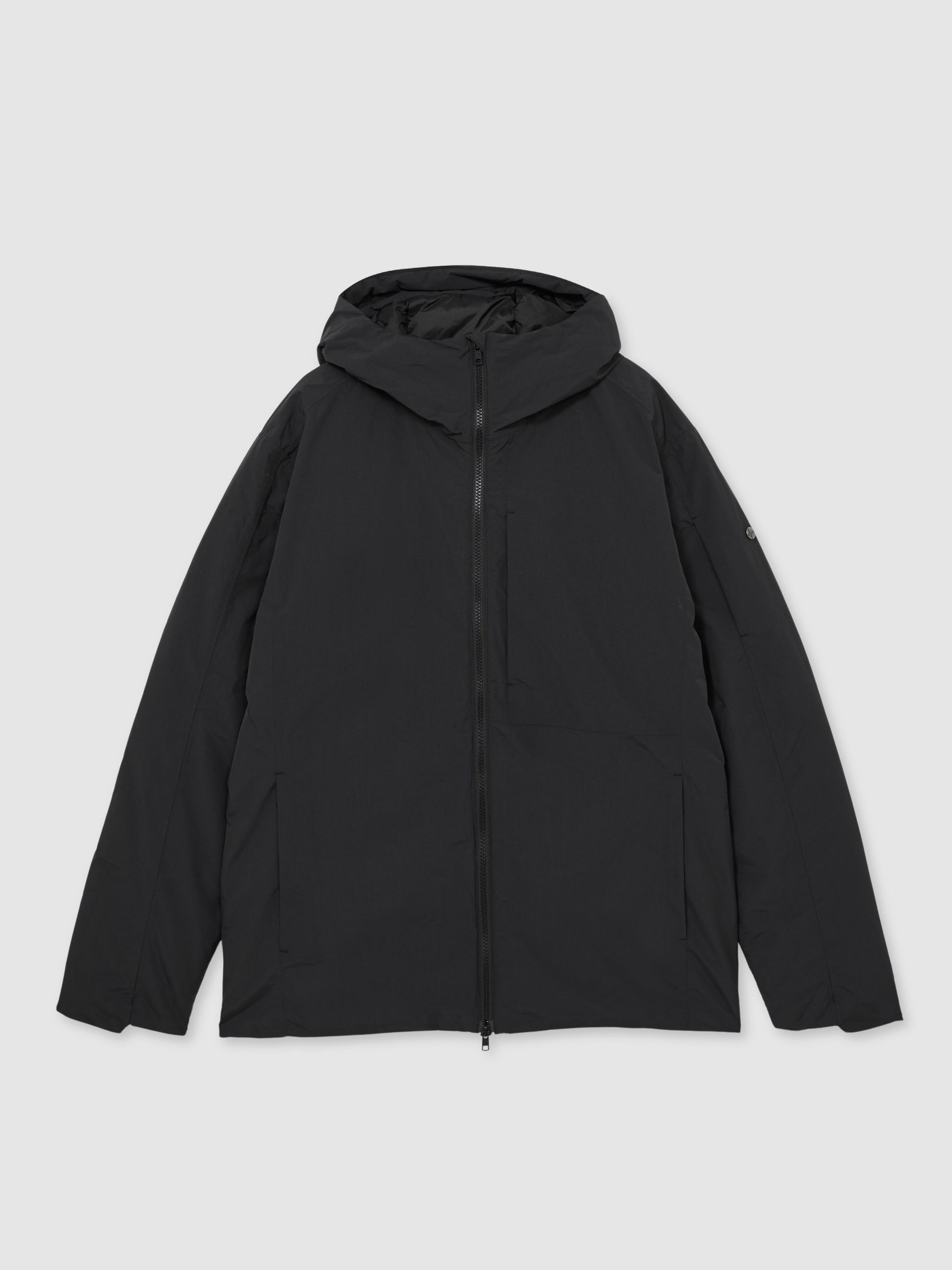 Scandinavian Edition Hooded Down Parka in Black - Image 2 of 7