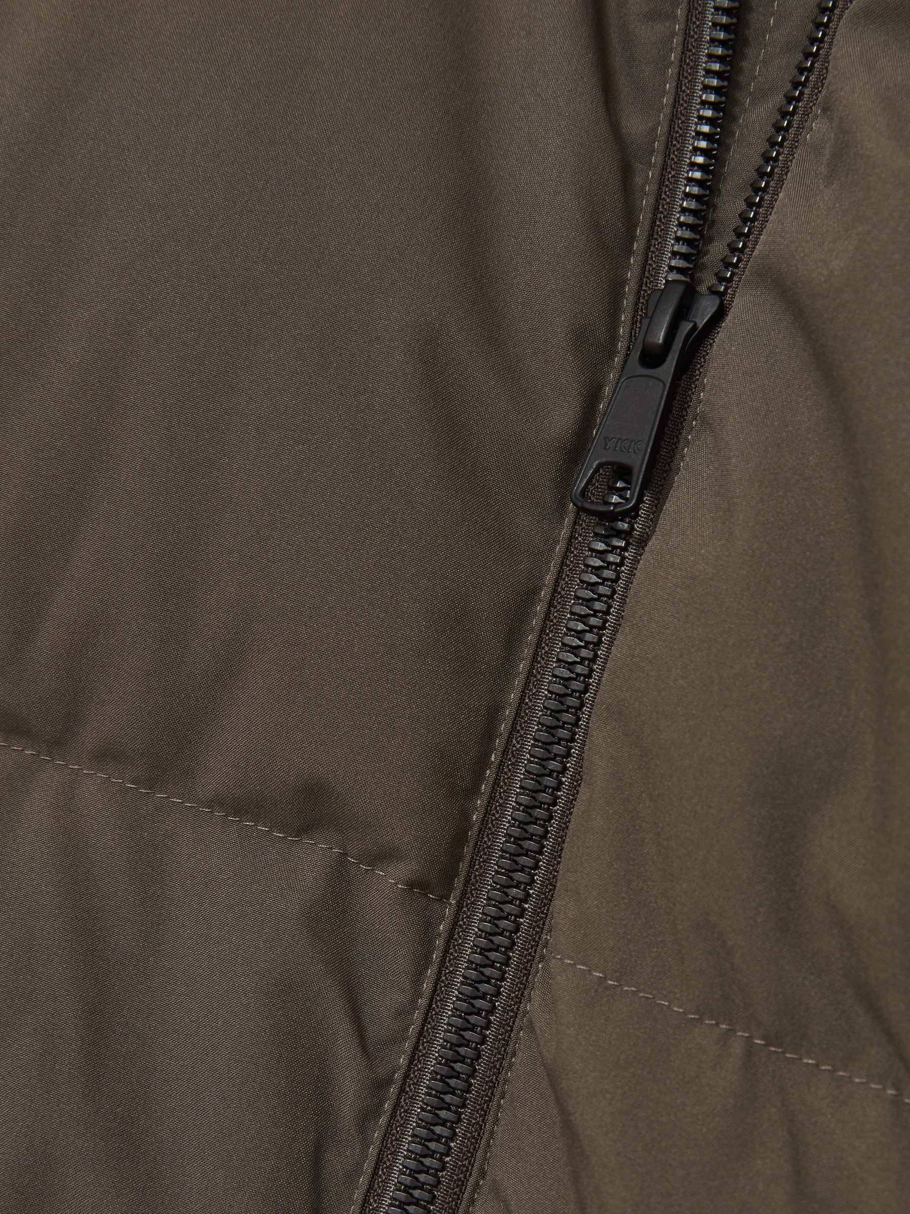 Scandinavian Edition Short Puffer Jacket in Brown - Image 6 of 6