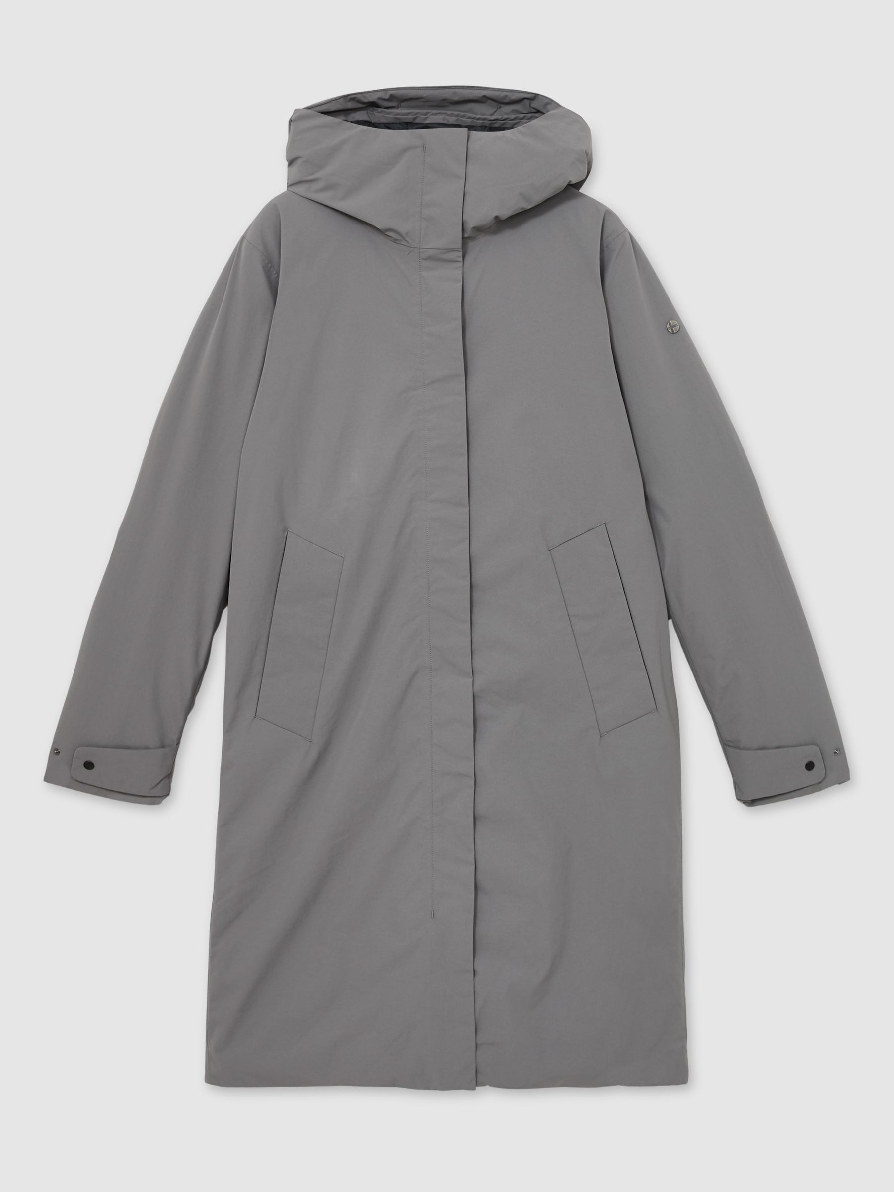 Scandinavian Edition Insulated Hooded Parka in Light Grey - Image 2 of 6