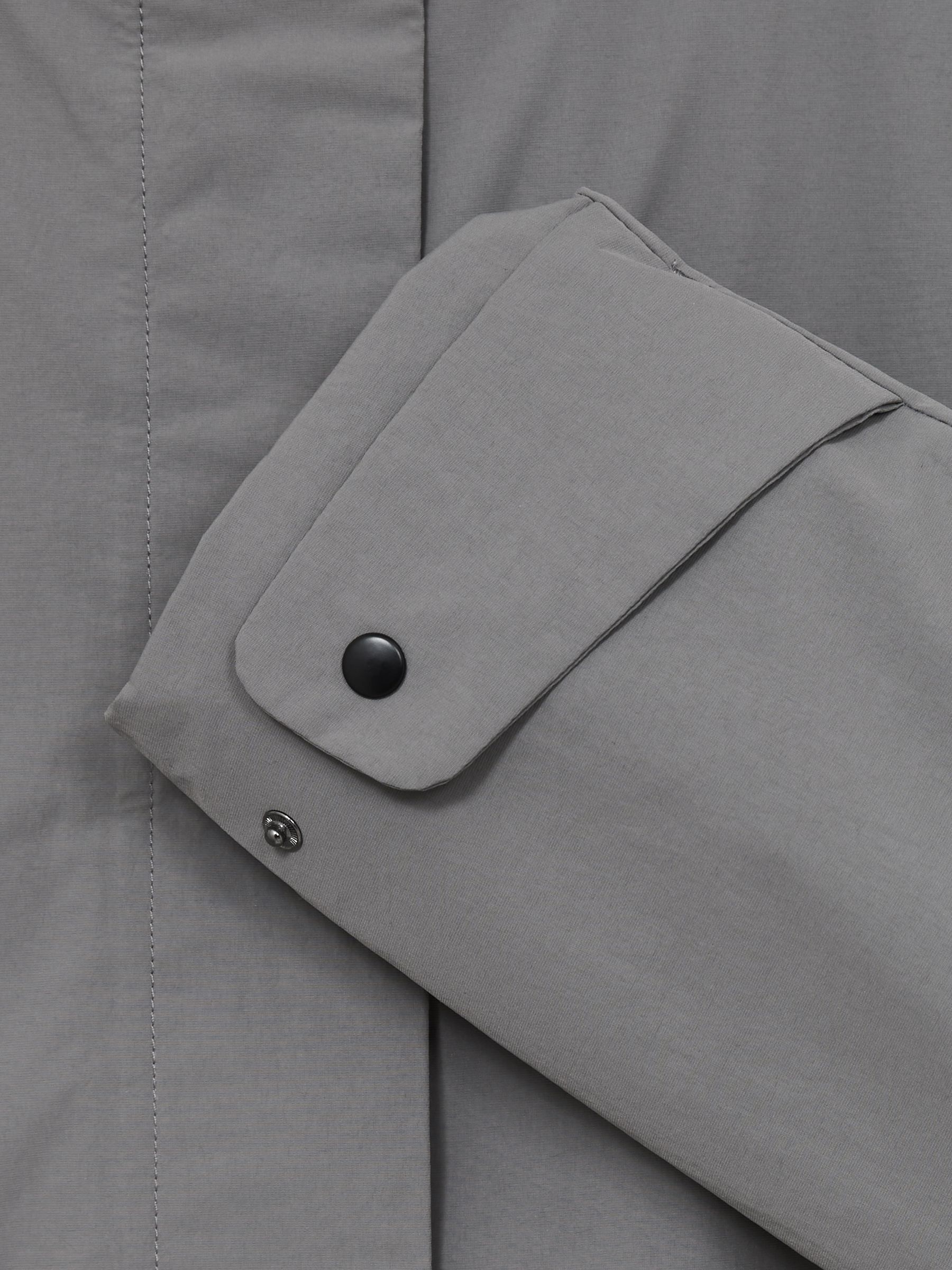 Scandinavian Edition Insulated Hooded Parka in Light Grey - Image 6 of 6