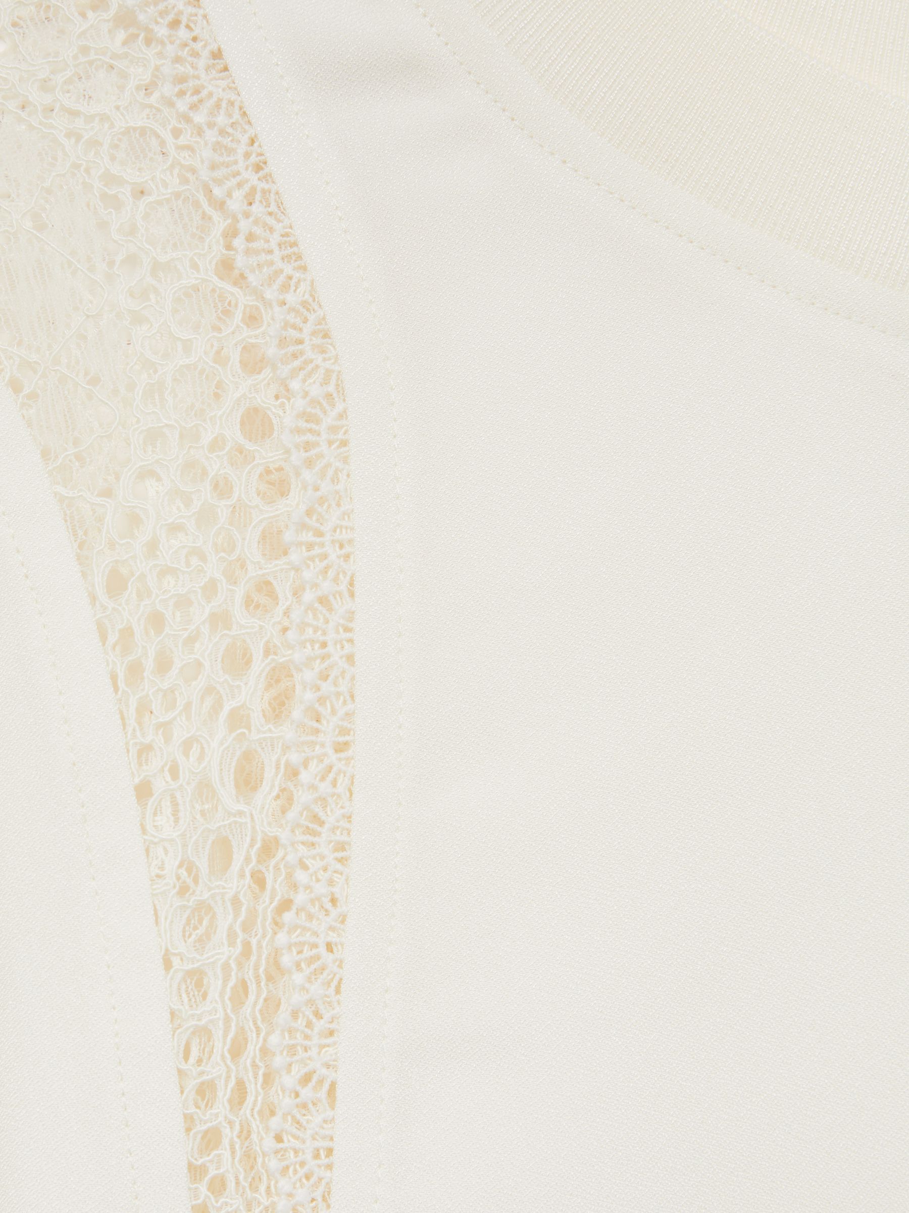 Lace-Insert T-Shirt in Cream - Image 6 of 6