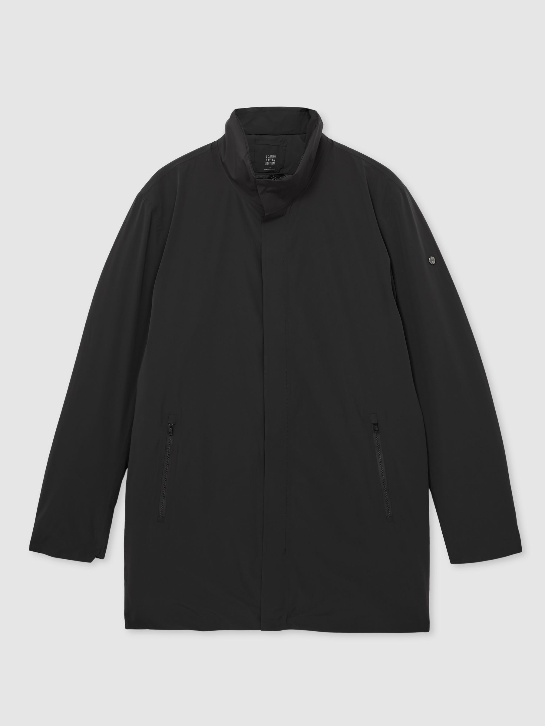 Scandinavian Edition Padded Wool Parka in Black - Image 2 of 5