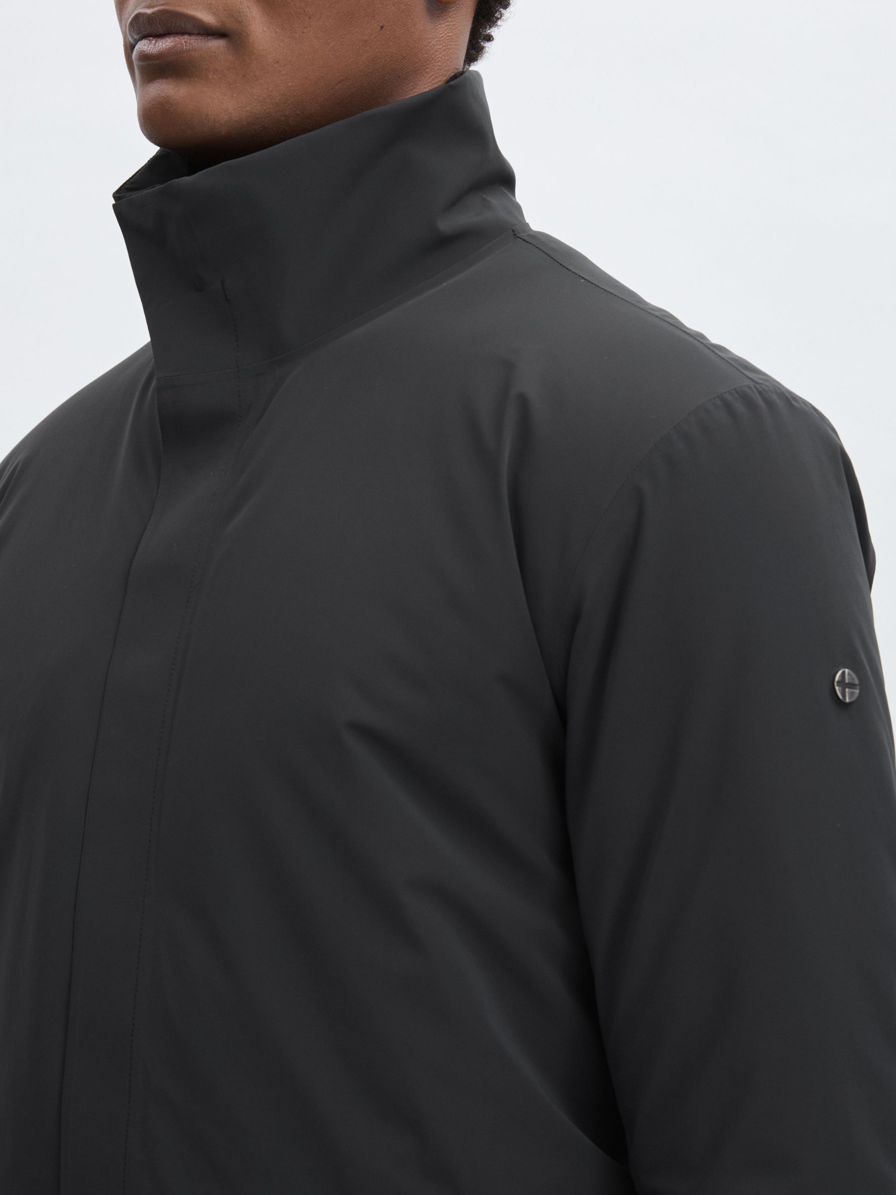 Scandinavian Edition Padded Wool Parka in Black - Image 3 of 5