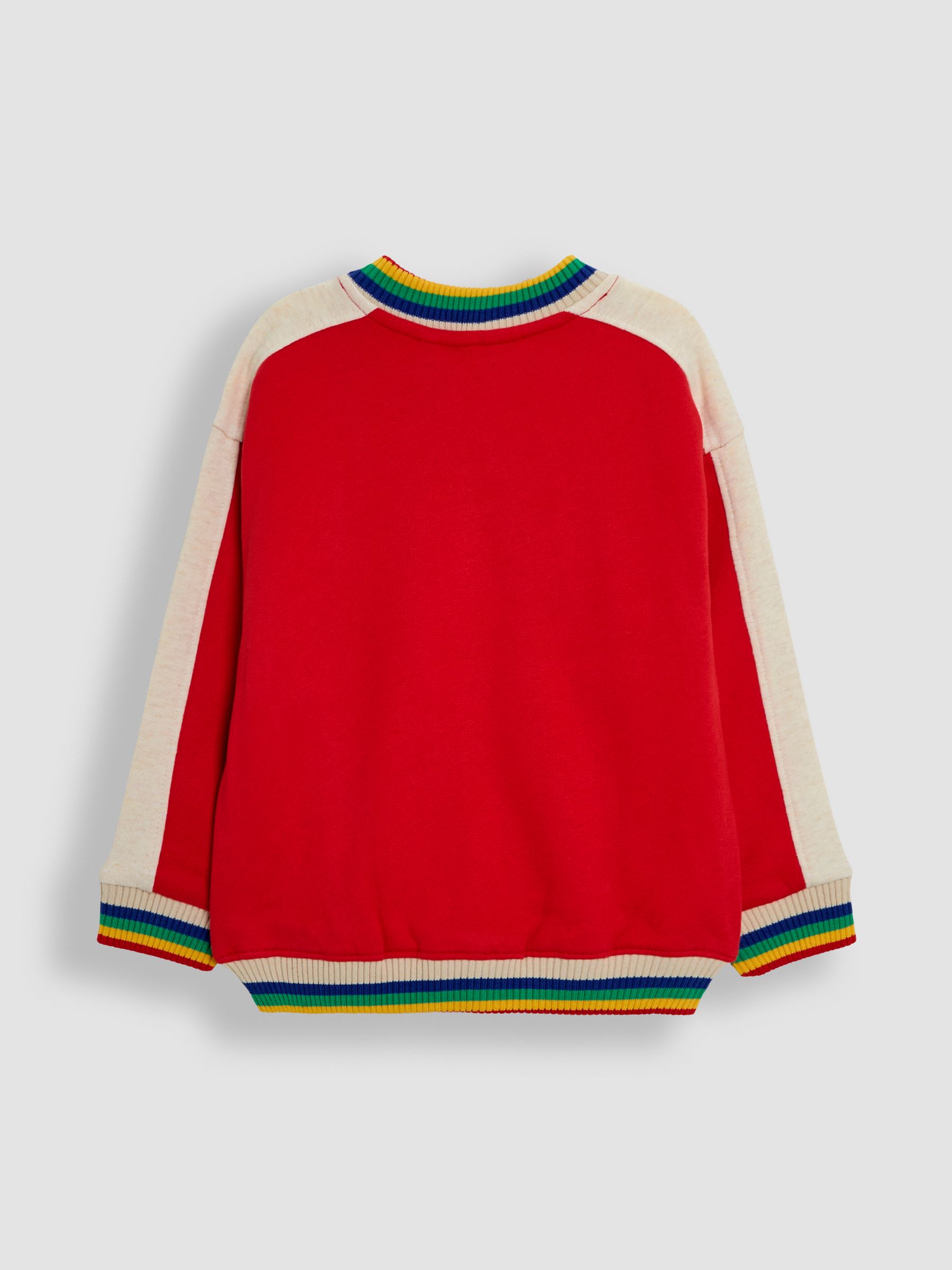 Red Letterman Bomber Jacket - Image 2 of 3