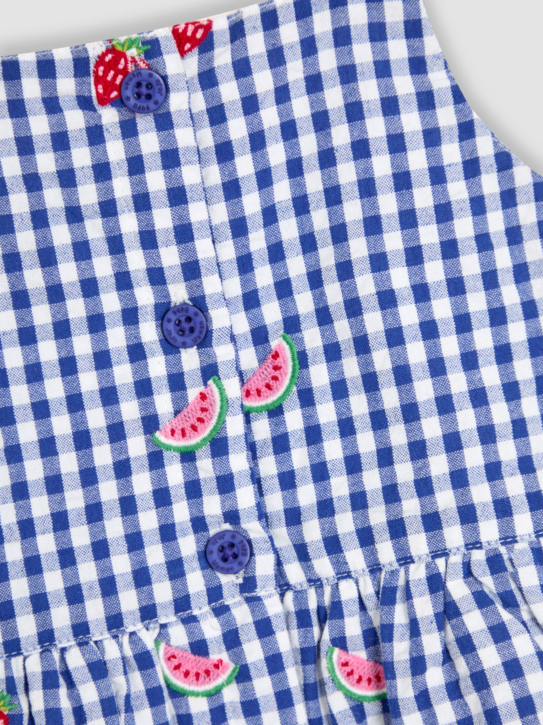Blue Strawberry 2-Piece Embroidered Top & Trousers Set - Image 3 of 7