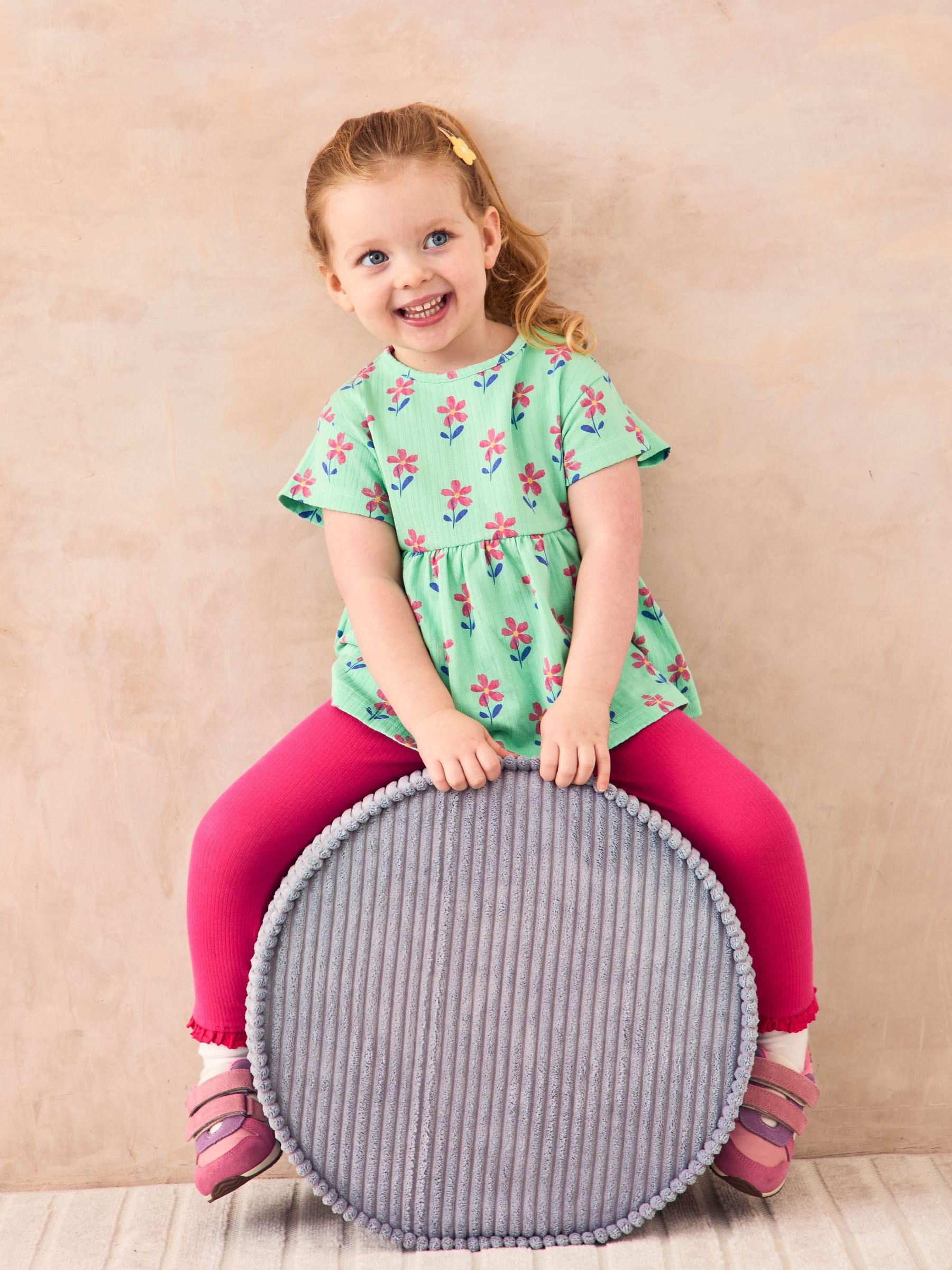 Fuchsia Pink 2-Pack Rib Leggings - Image 2 of 4