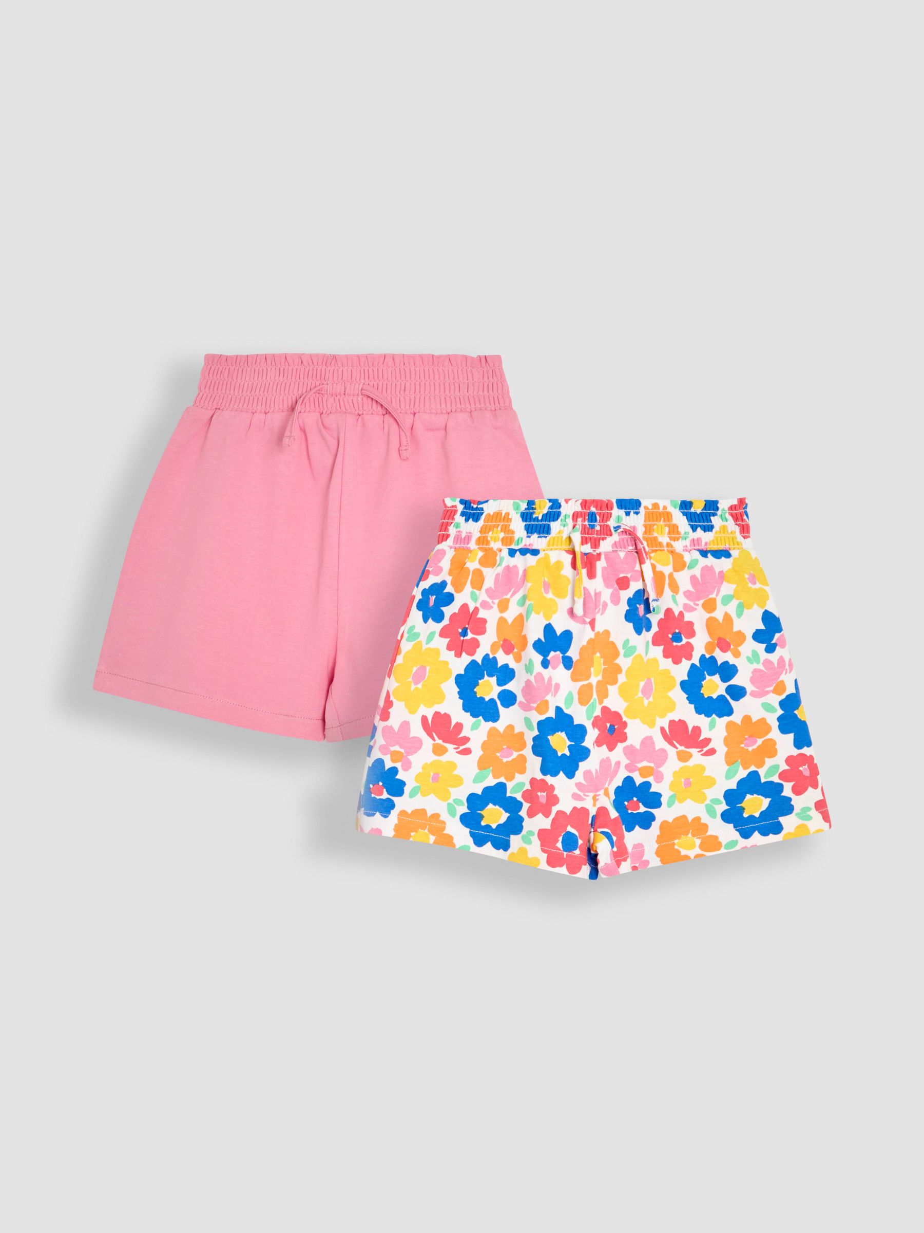 Fucshia Pink Floral 2-Pack Pretty Shorts - Image 1 of 5