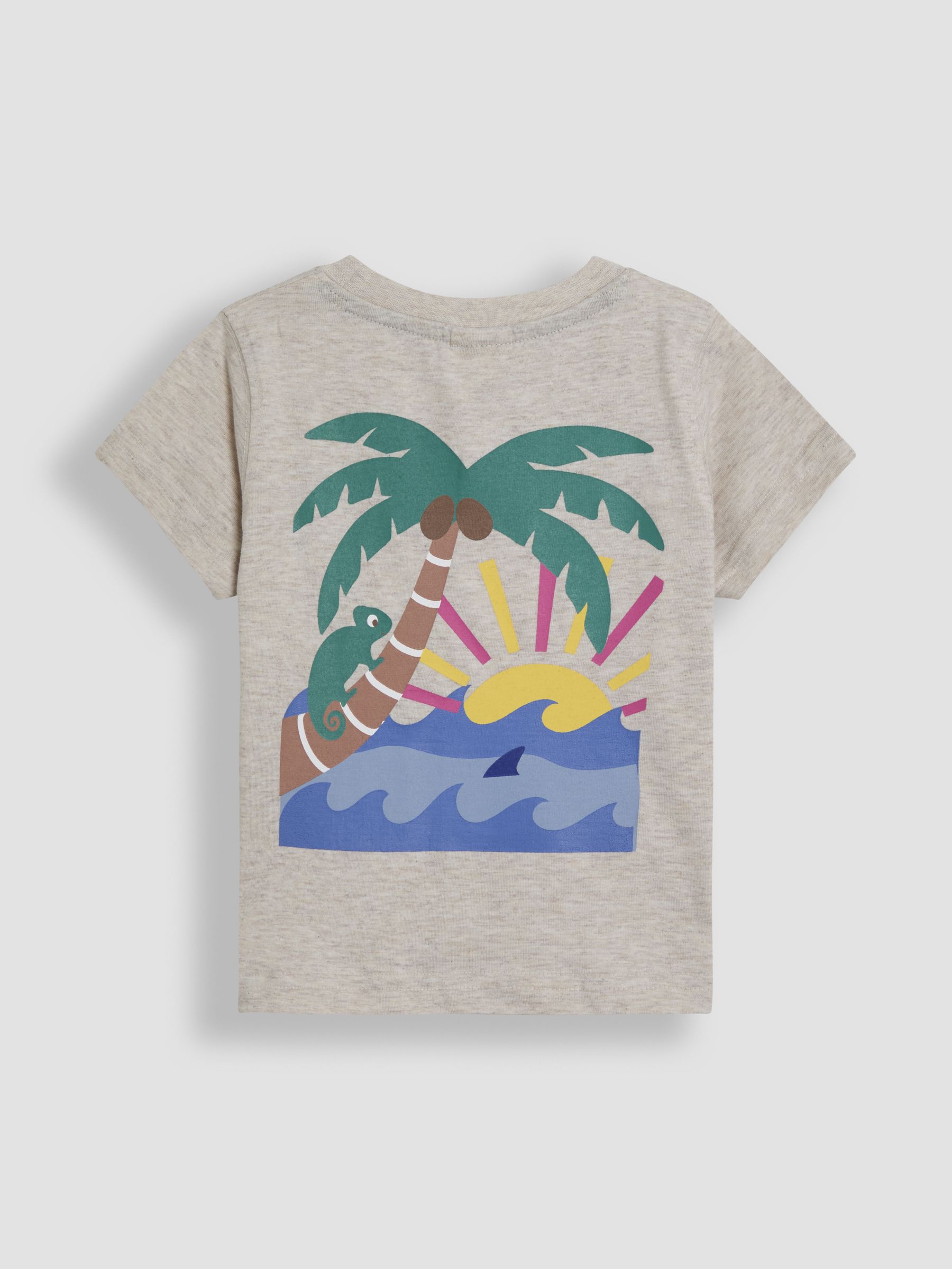 Natural Tropical Island Back Printed T-Shirt - Image 3 of 4