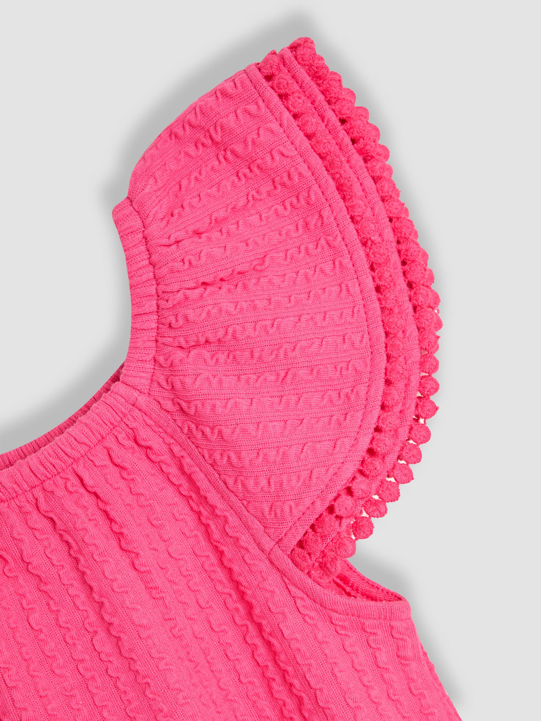 Pink Embroidered Frill Sleeve T-Shirt & Shorts Set 2 Piece - Image 5 of 6