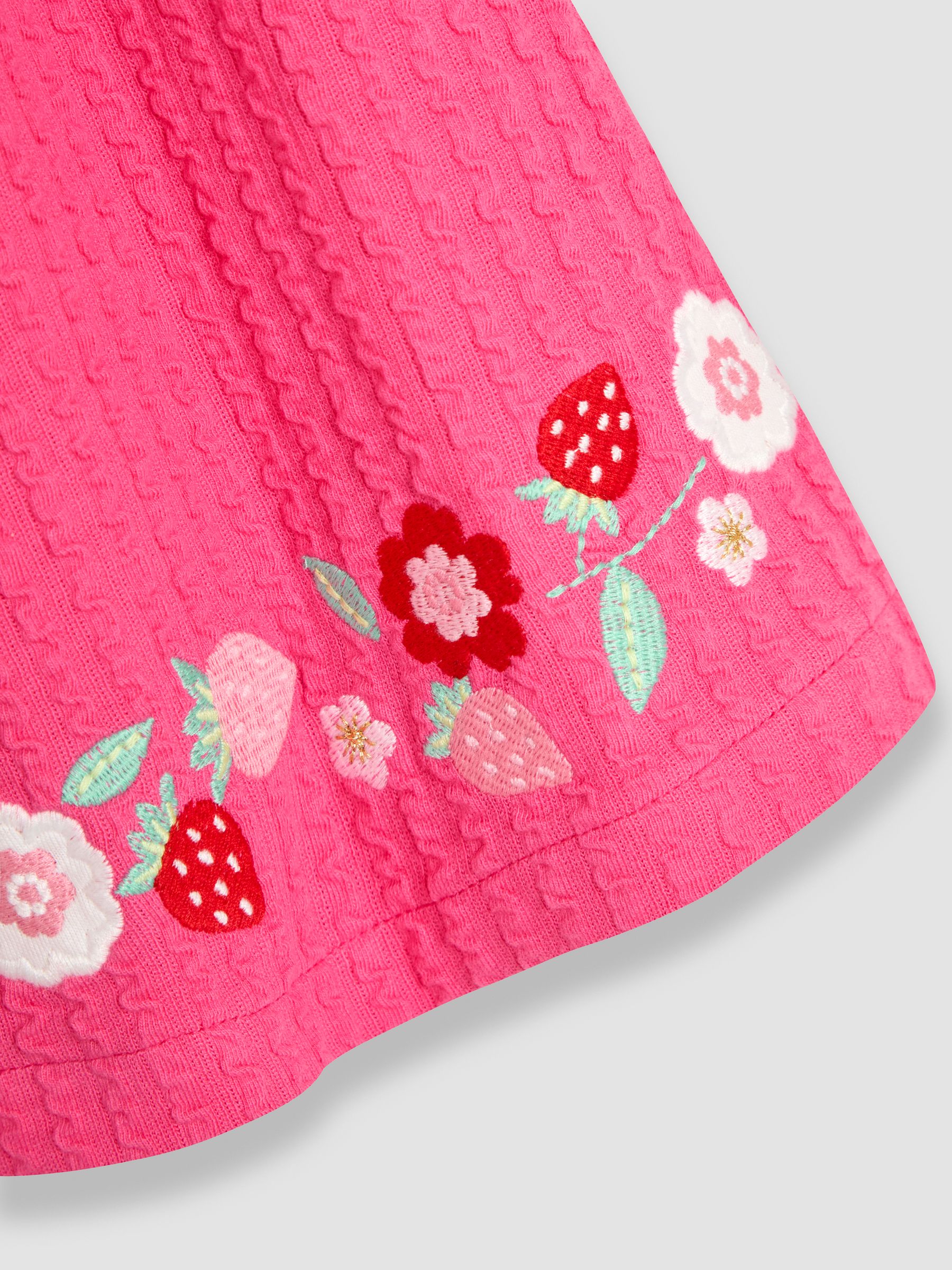 Pink Embroidered Frill Sleeve T-Shirt & Shorts Set 2 Piece - Image 6 of 6