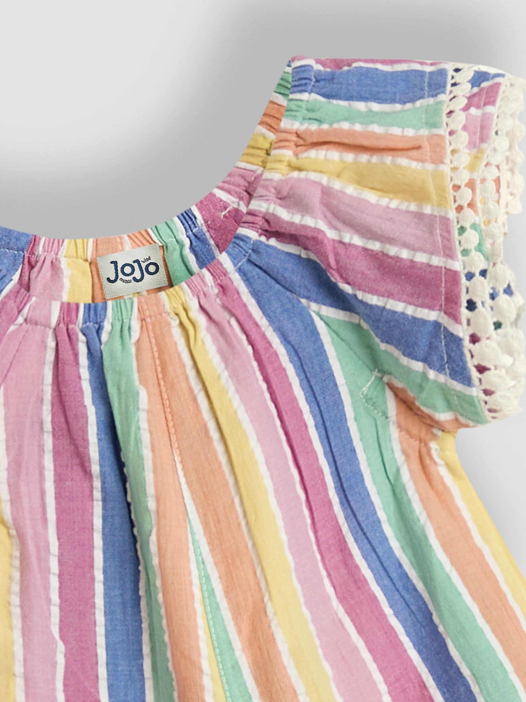 Rainbow Stripe Pretty Gathered Playsuit - Image 5 of 5
