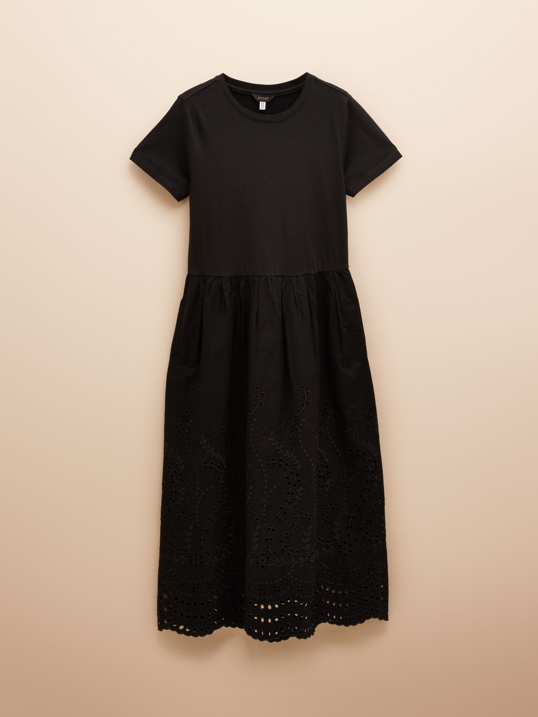 Reid Black Cotton Broderie Dress - Image 7 of 7
