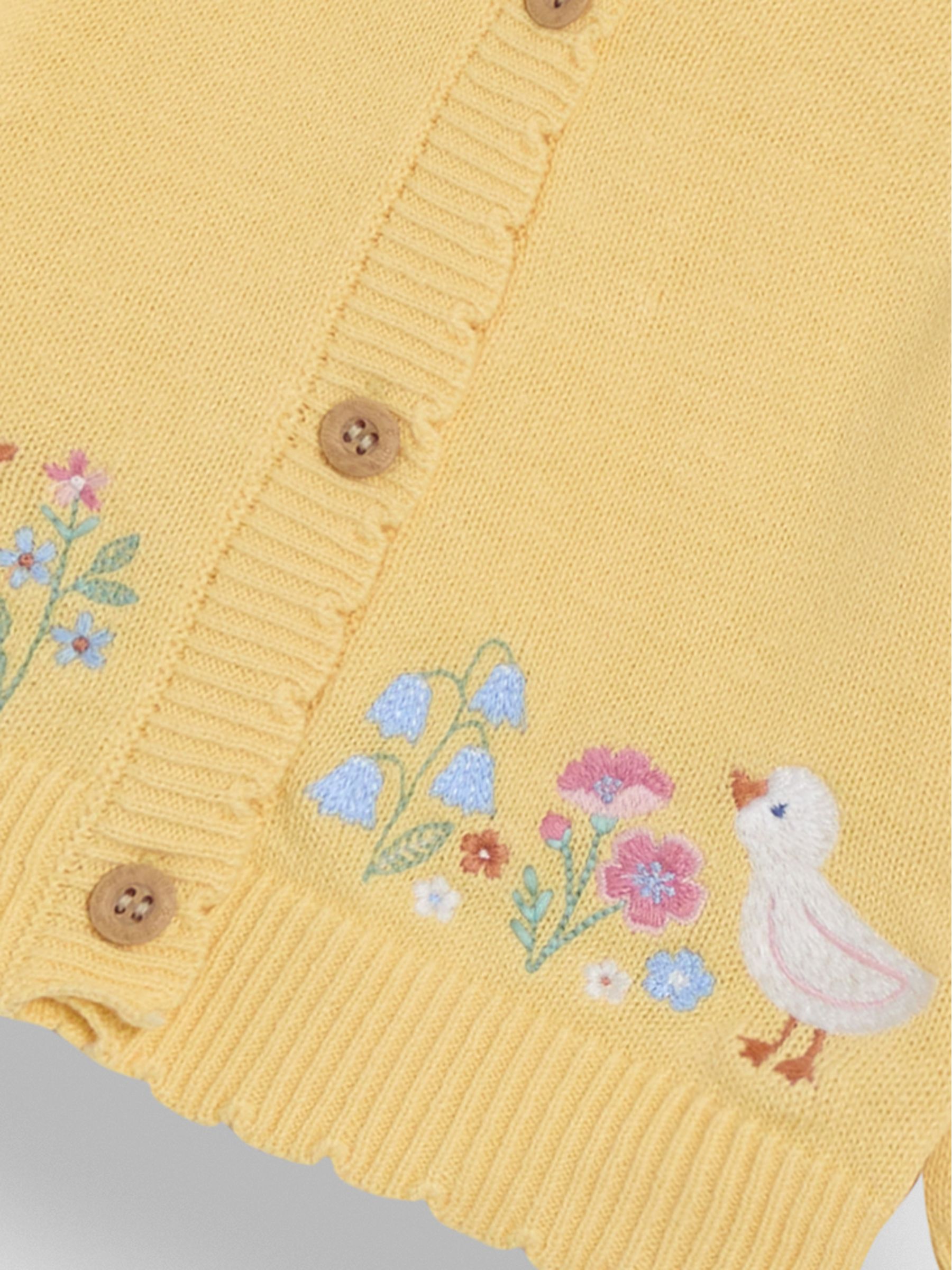 Yellow Duck Embroidered Character Cardigan - Image 8 of 8