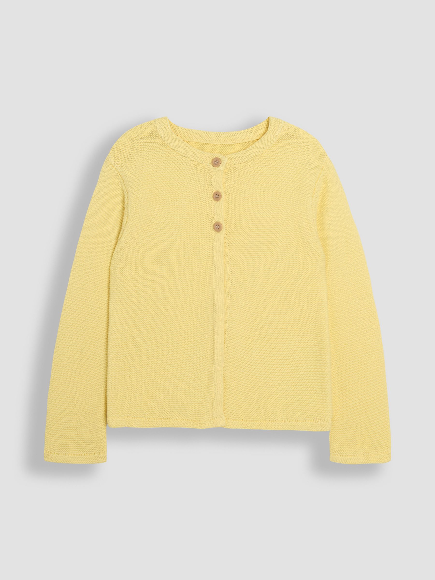 Yellow Classic 100% Cotton Cardigan - Image 1 of 3