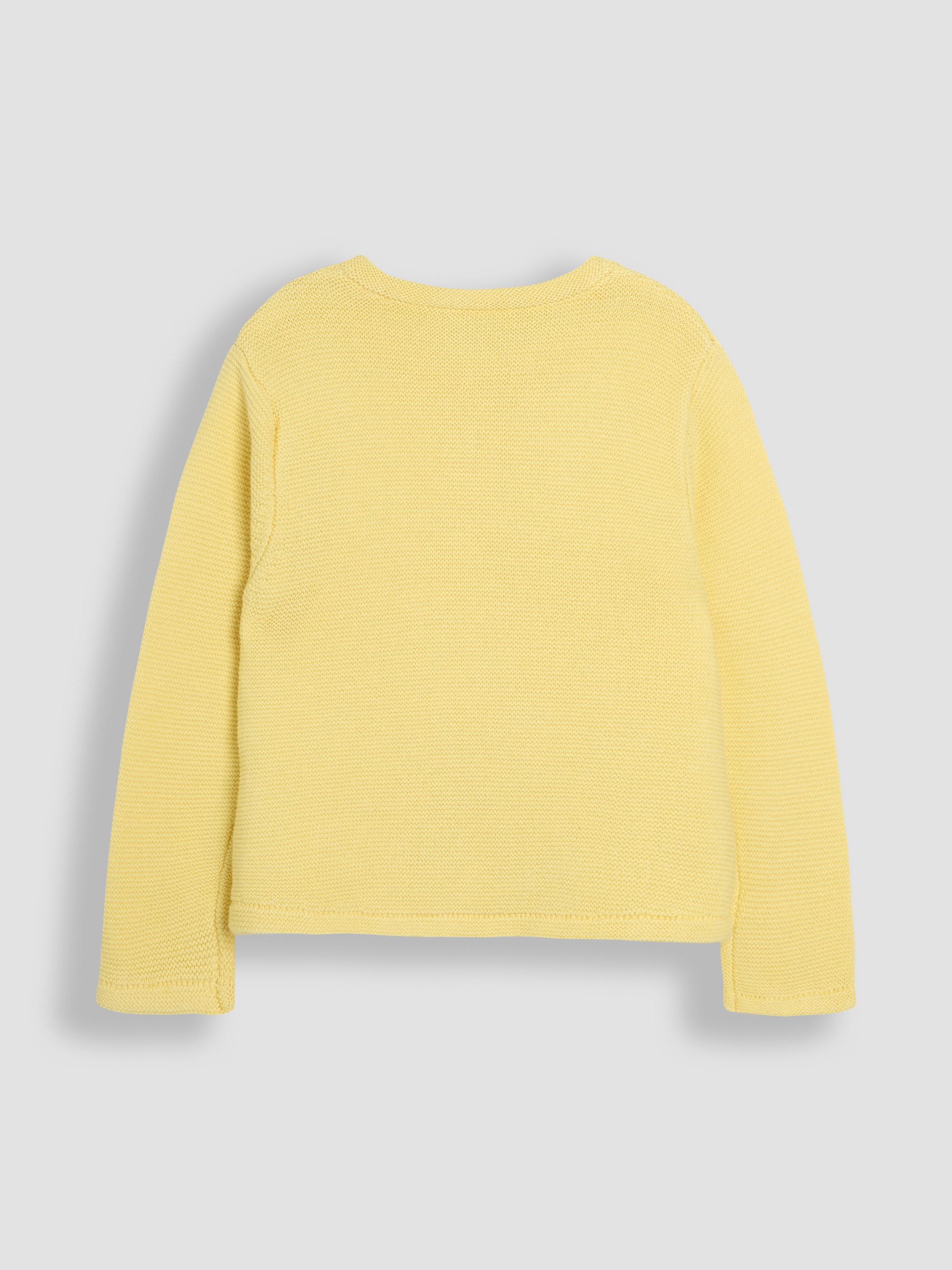 Yellow Classic 100% Cotton Cardigan - Image 2 of 3