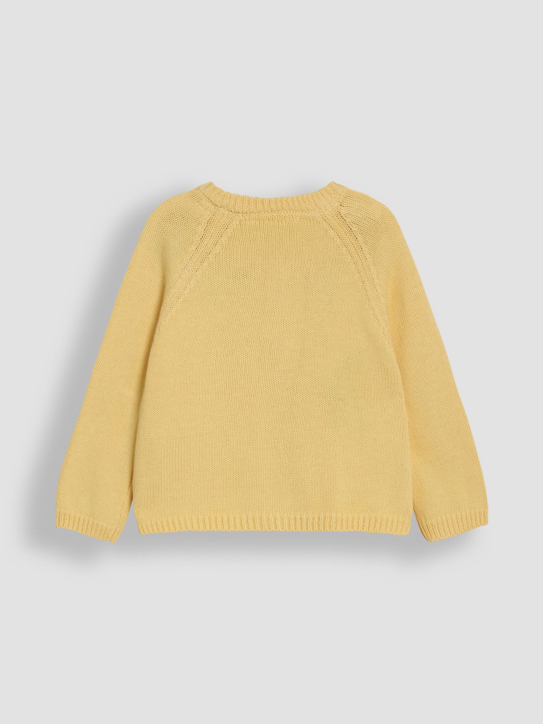 Yellow Bunny Applique Pet in Pocket Character Cardigan - Image 3 of 4
