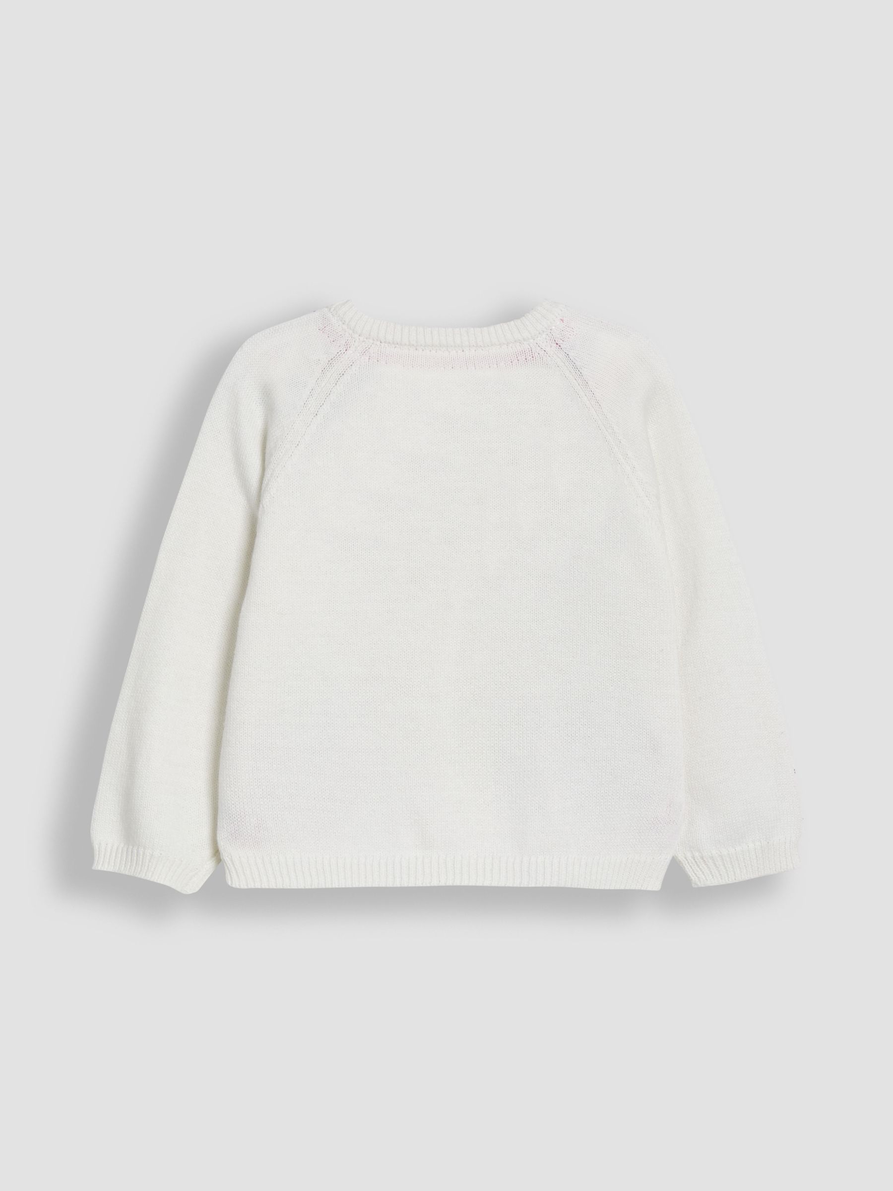 White Strawberry Applique Pocket Character Cardigan - Image 2 of 3