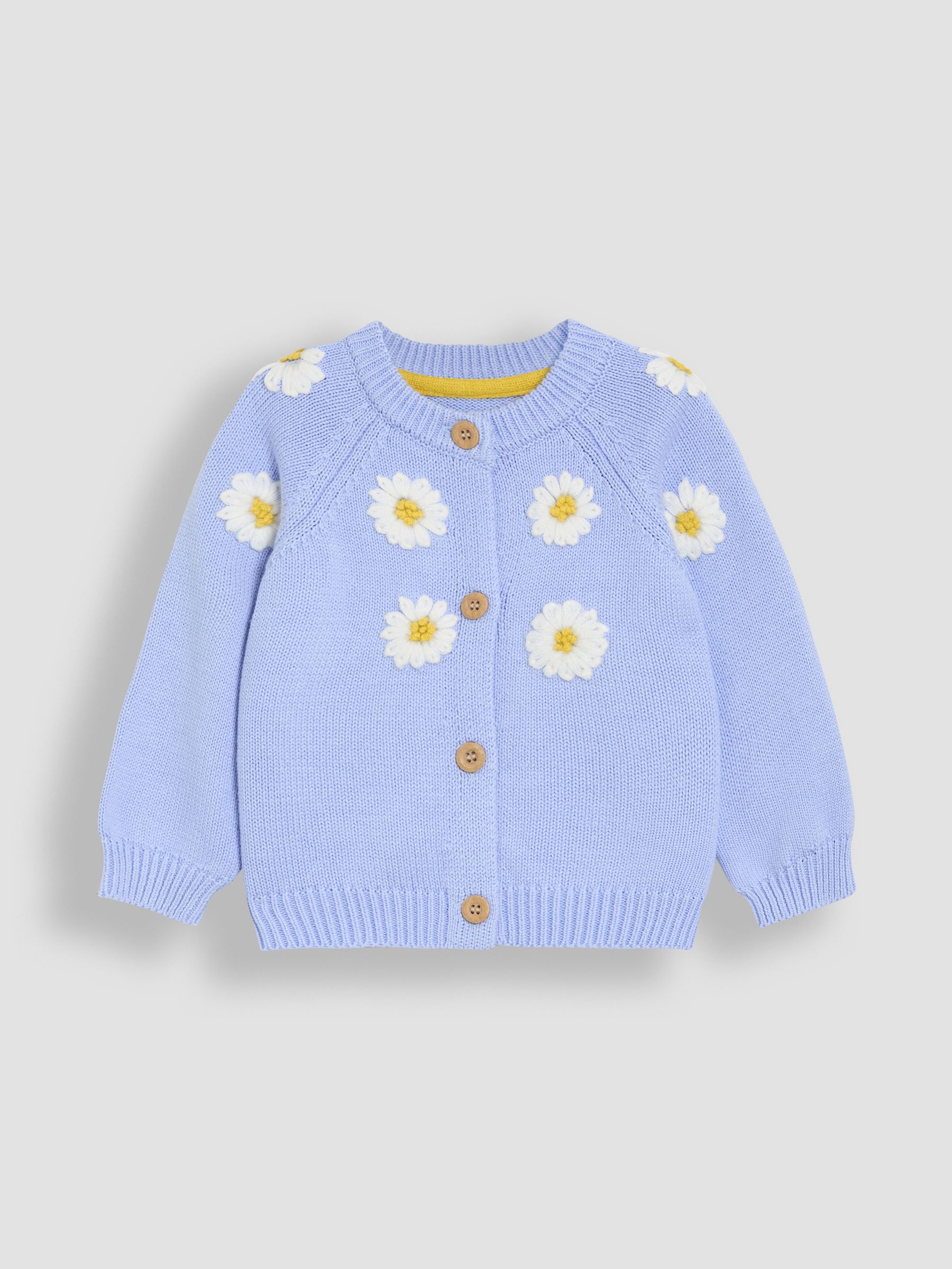 Blue Daisy Embroidered Cardigan JoJo Maman Bébé