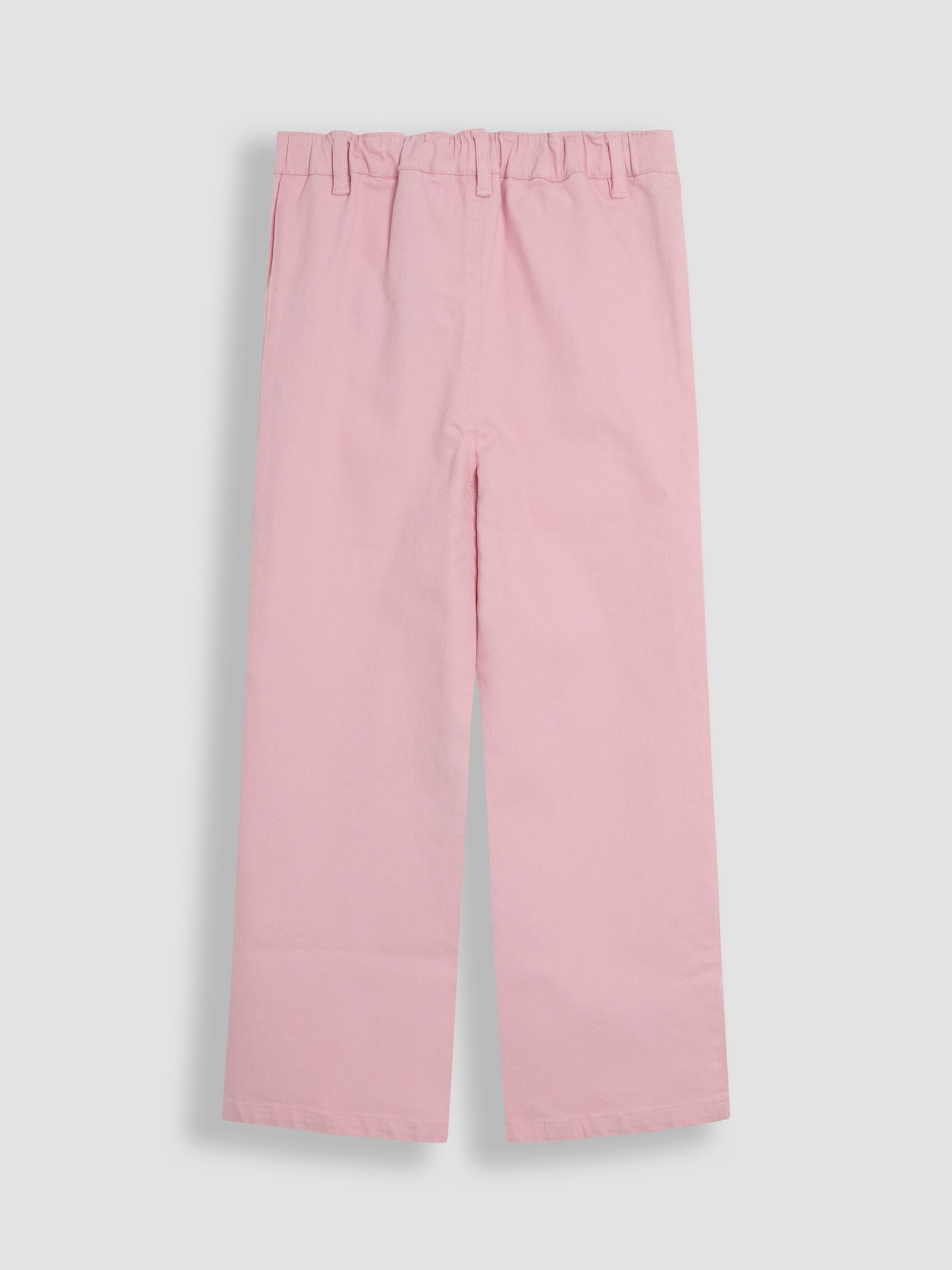 Pink Twill Wide Leg Patch Pocket Trousers - Image 2 of 3