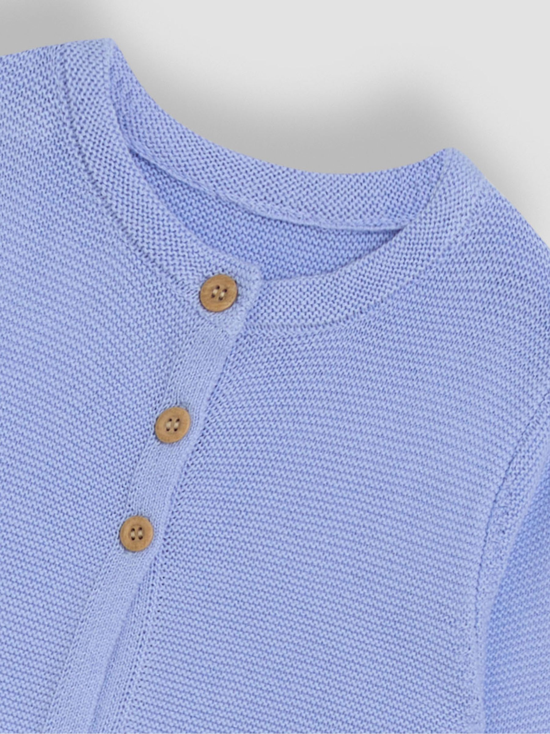 Blue Classic 100% Cotton Cardigan - Image 3 of 3