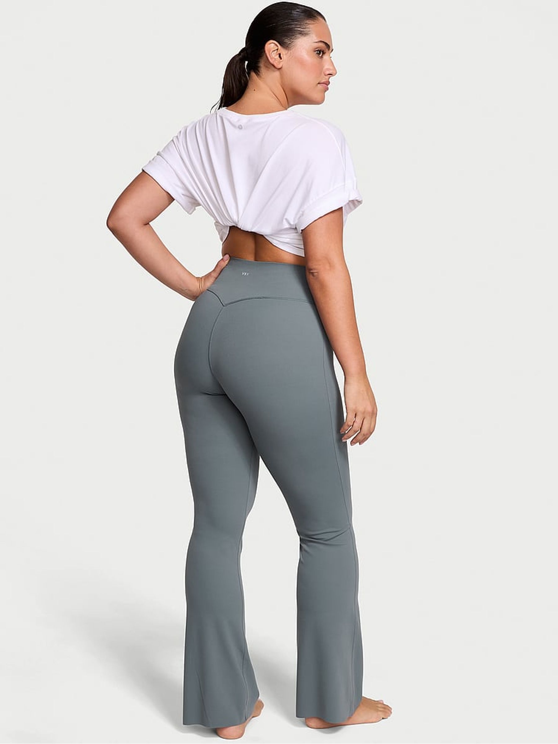 Dark Steel Grey Elevate™ Stretch Flare Leggings - Image 2 of 3