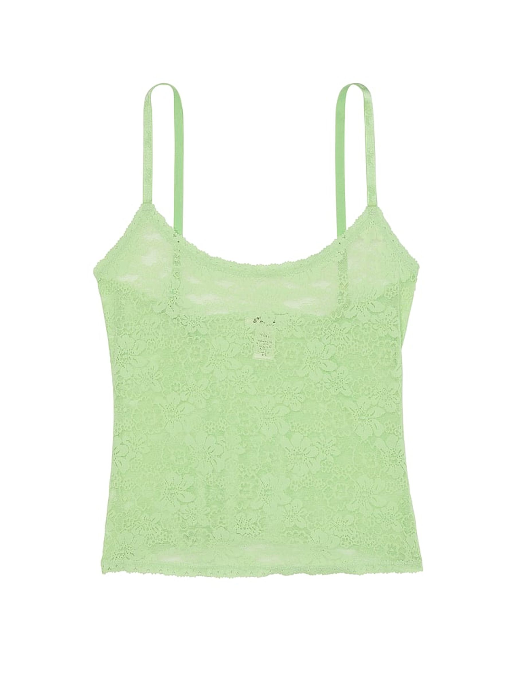 Pale Petal Green Pyjama Cami Top - Image 3 of 3