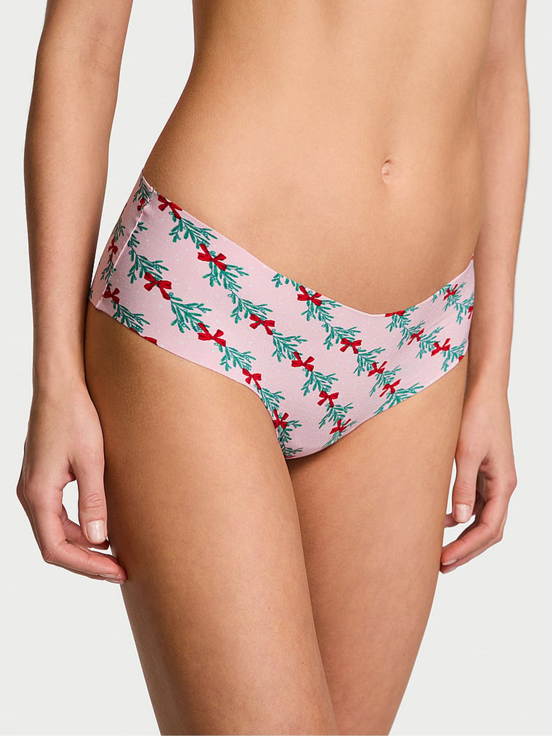 Pretty Blossom Pink Mistletoe Cheeky Knickers - Image 1 of 3