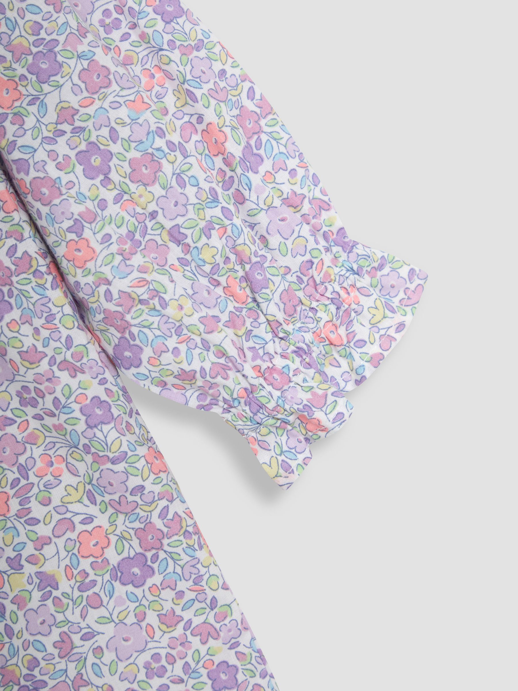 Purple Ditsy Floral Tiered Dress - Image 3 of 3