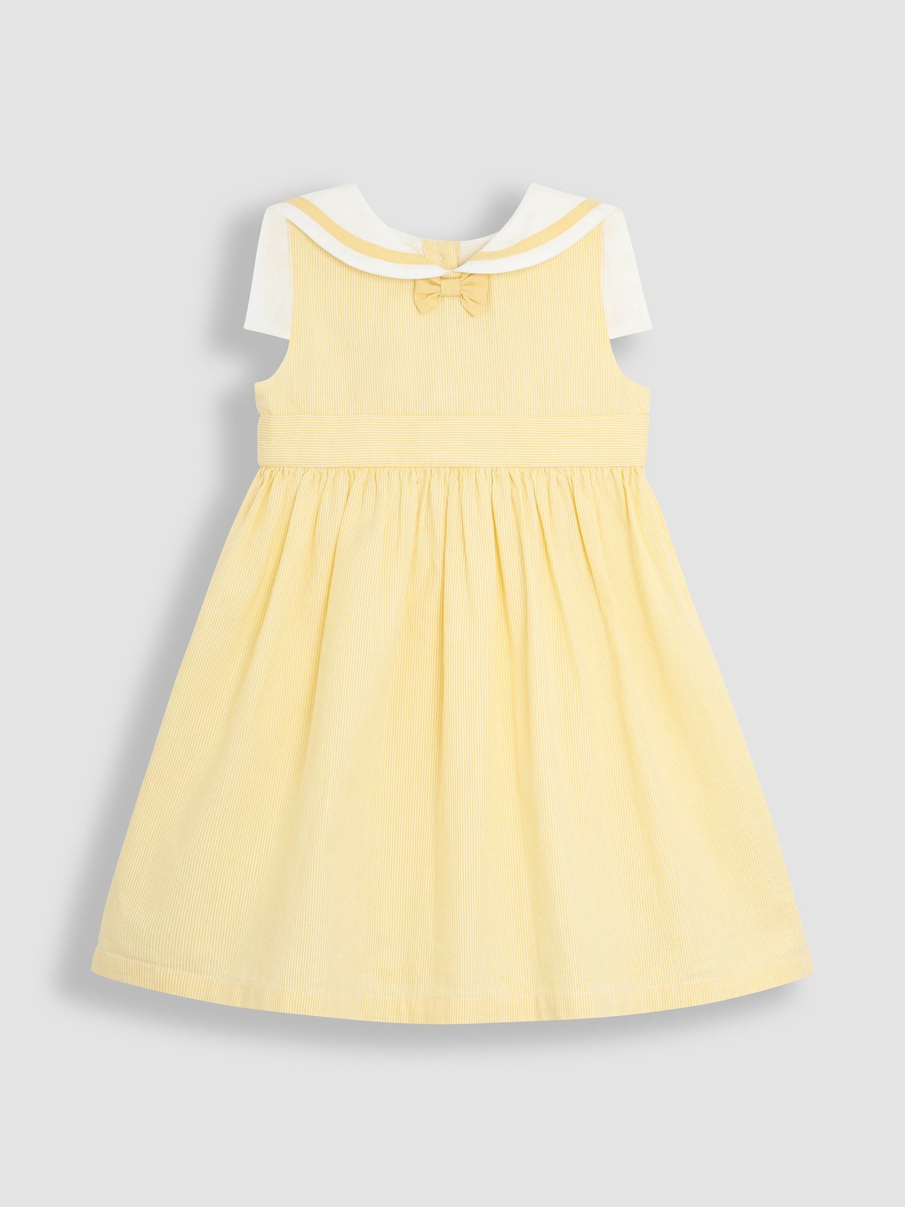 Yellow Sailor Stripe Party 100% Cotton Dress - Image 2 of 6