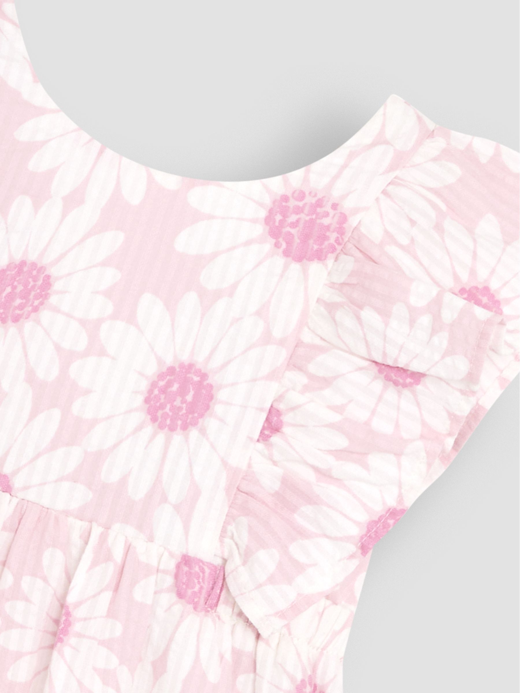 Pink Frill Back Summer 100% Cotton Dress - Image 3 of 3