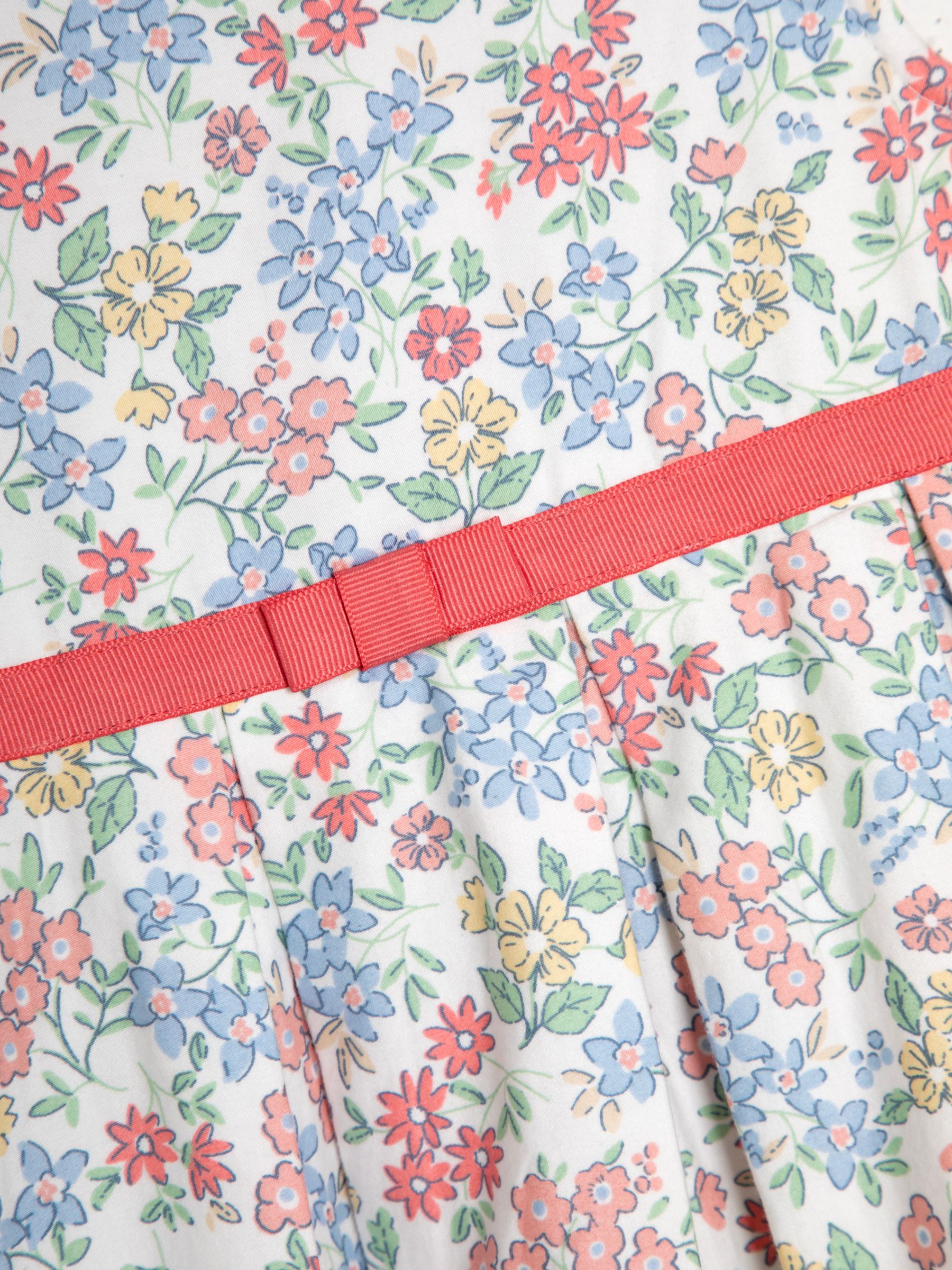 Pink Floral Pretty Pleated Party Dress - Image 4 of 4