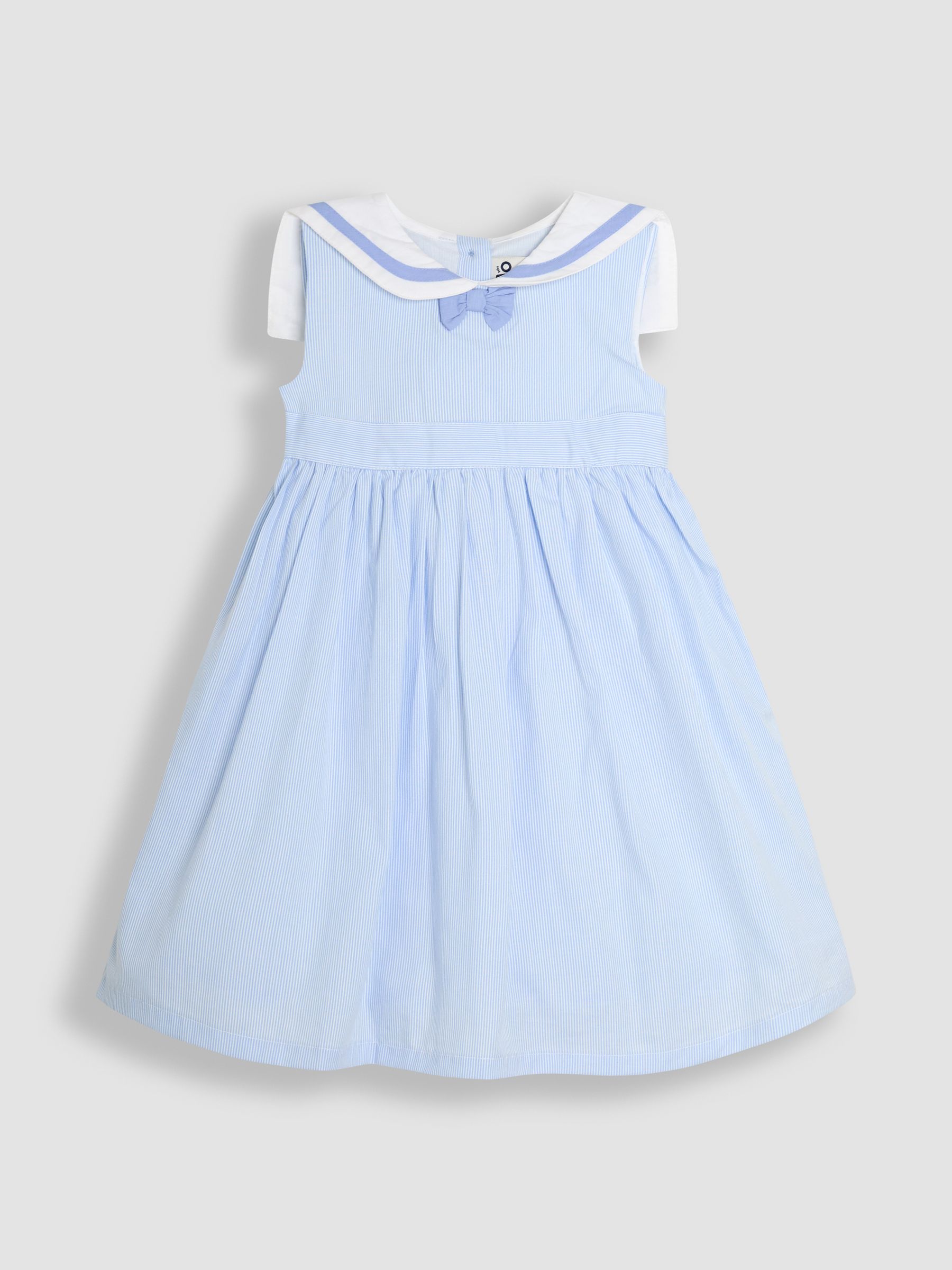 Blue Sailor Stripe Party 100% Cotton Dress - Image 2 of 5